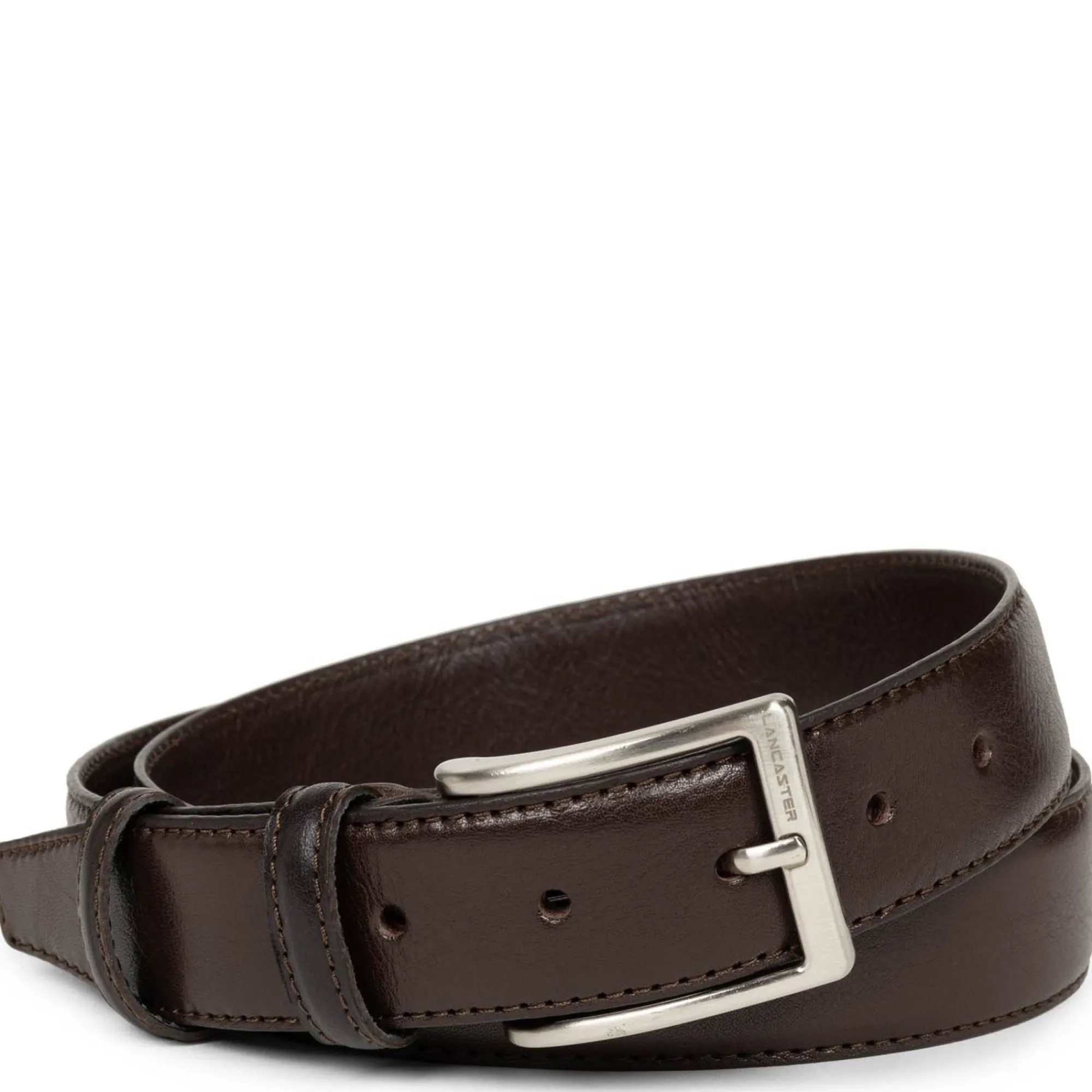 Lancaster Ceintures*Ceinture homme en cuir Soft Marron