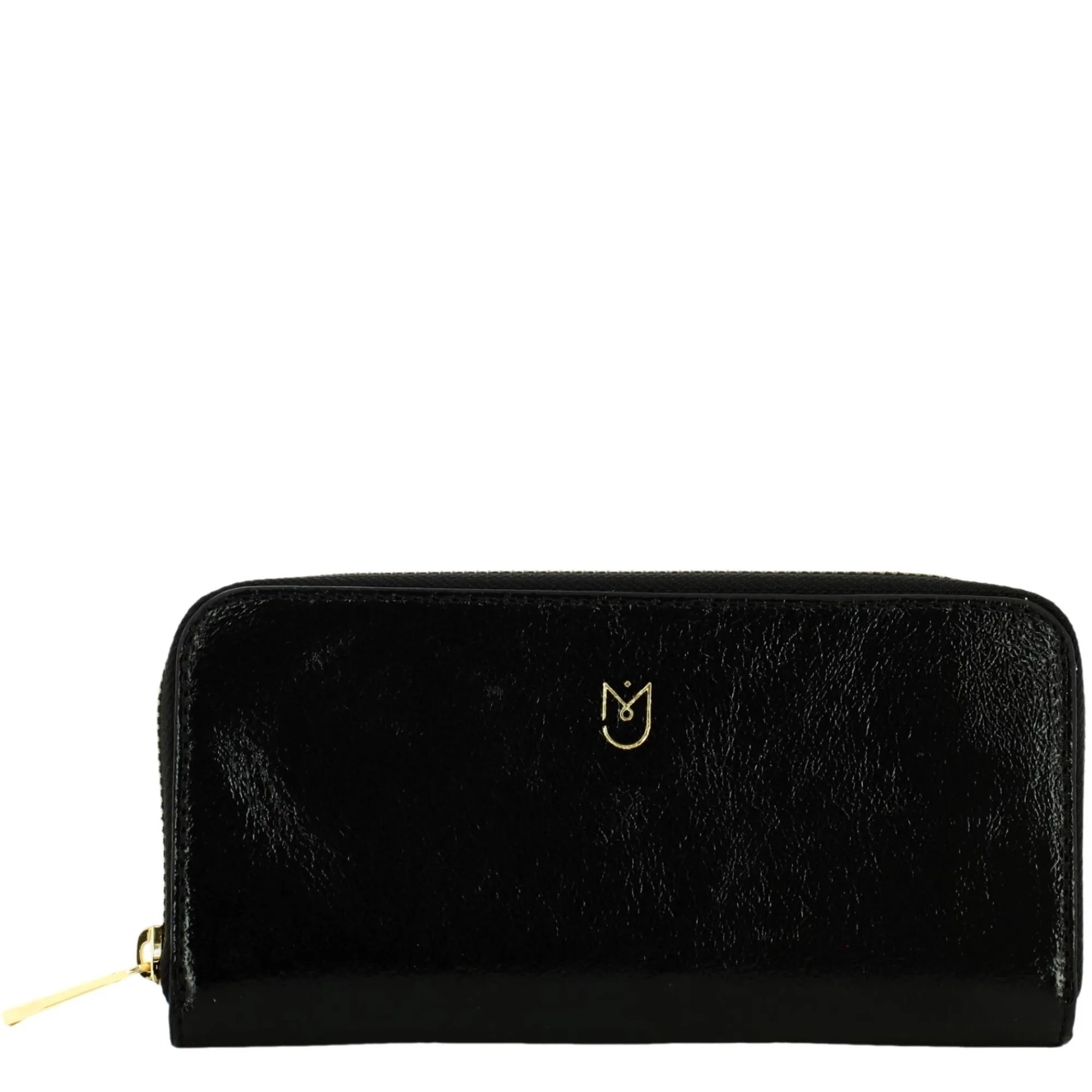 Mia & Joy Portefeuilles Femme*Compagnon zippe Edelyne cuir effet metallise Noir