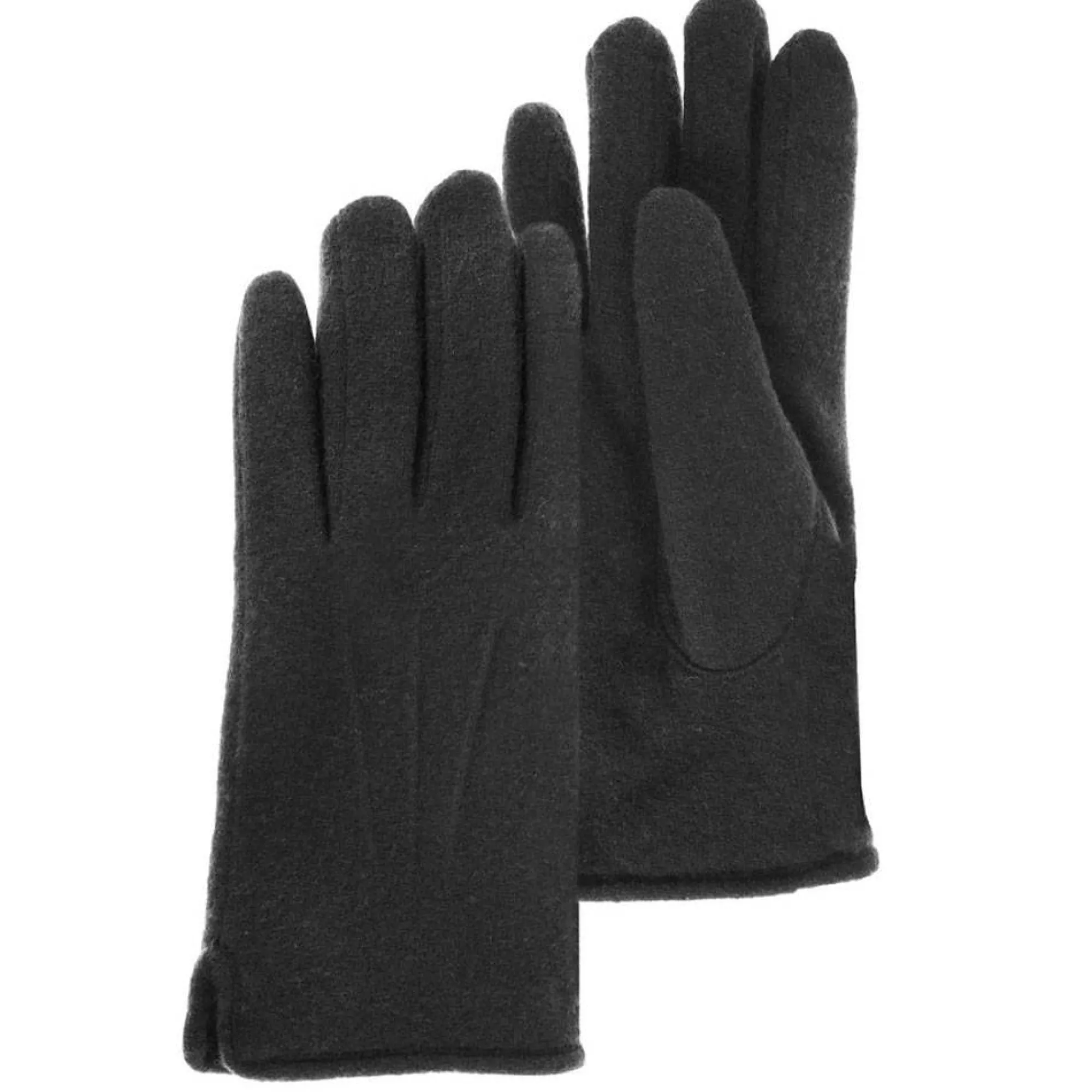 Isotoner Gants Homme*Gants en laine compatibles ecrans tactiles Noir