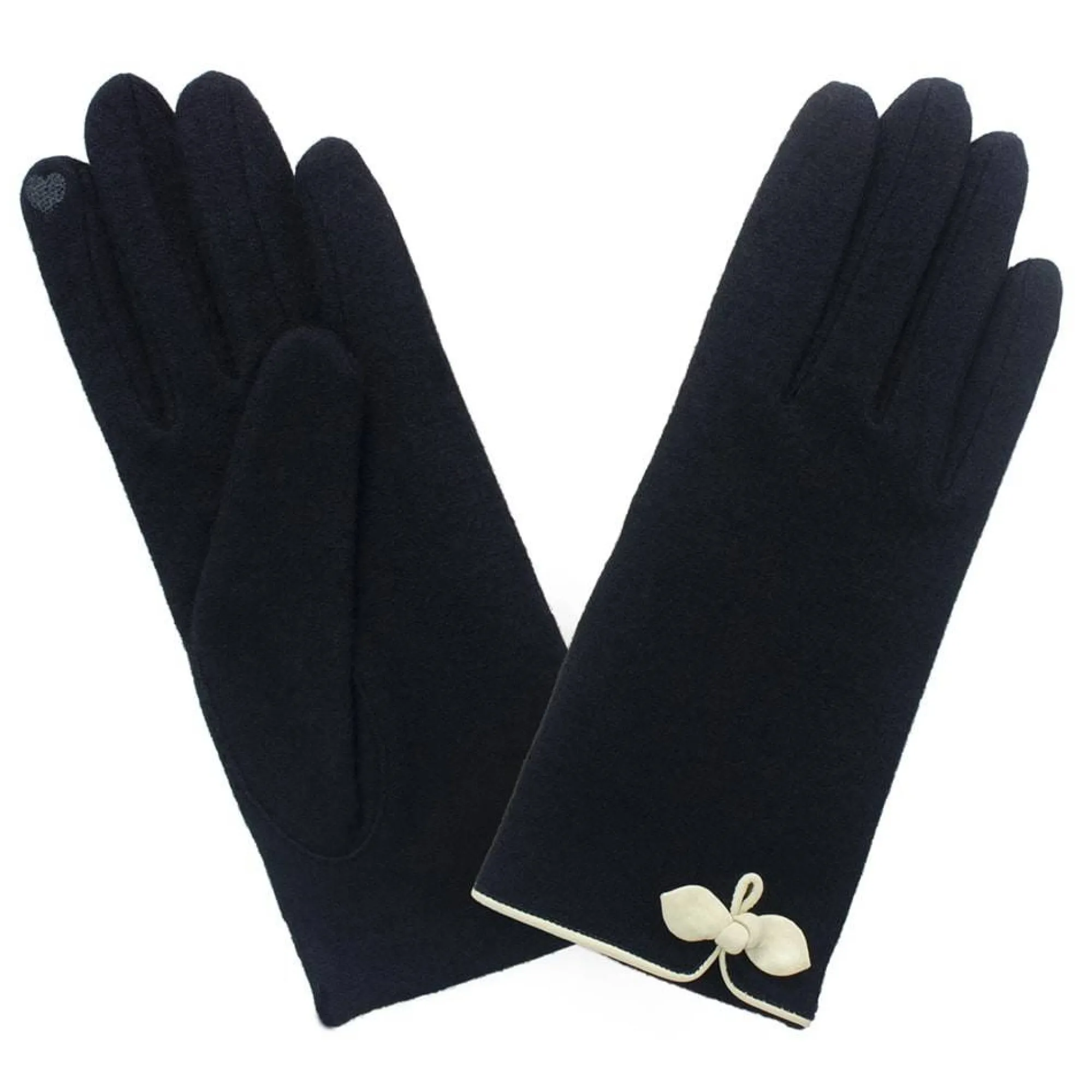 Glove Story Gants Femme*Gants femme tactiles avec petit noeud