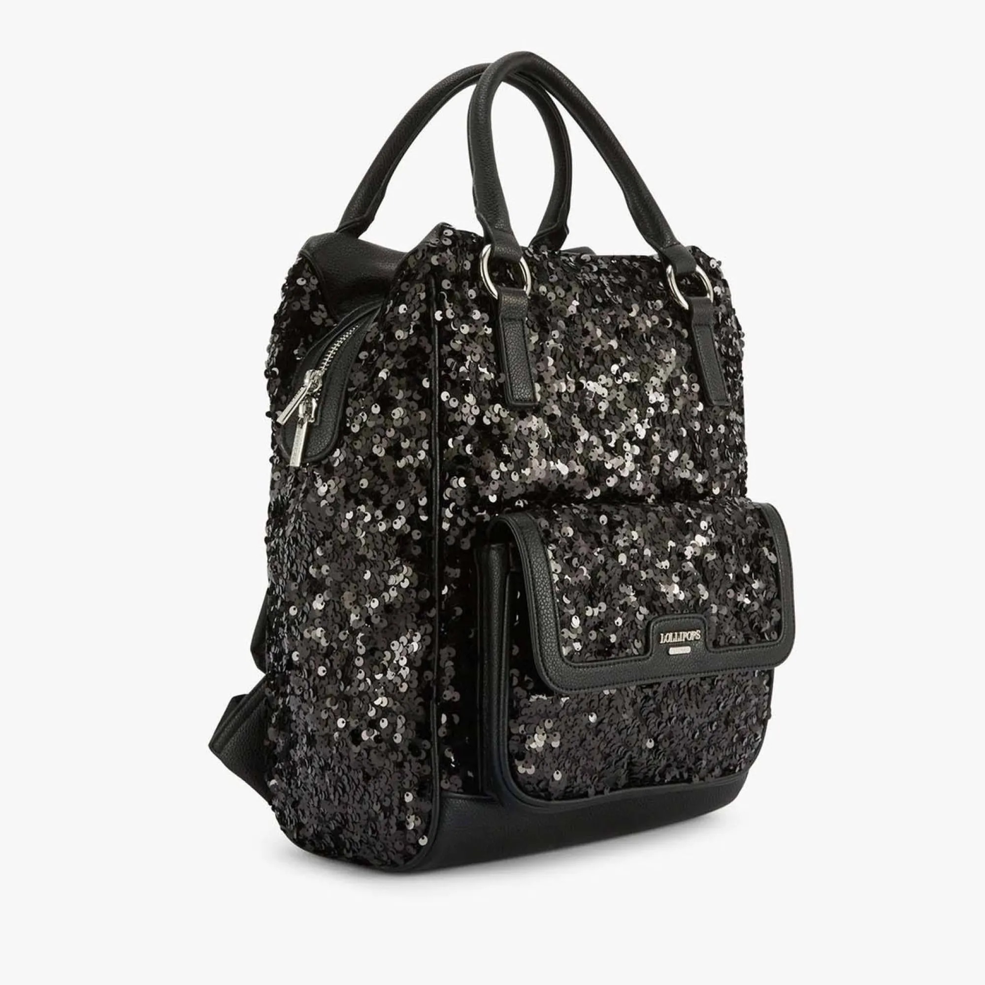 Lollipops Sacs À Dos Femme*Grand sac a dos M Zippe Omachi Noir Multi