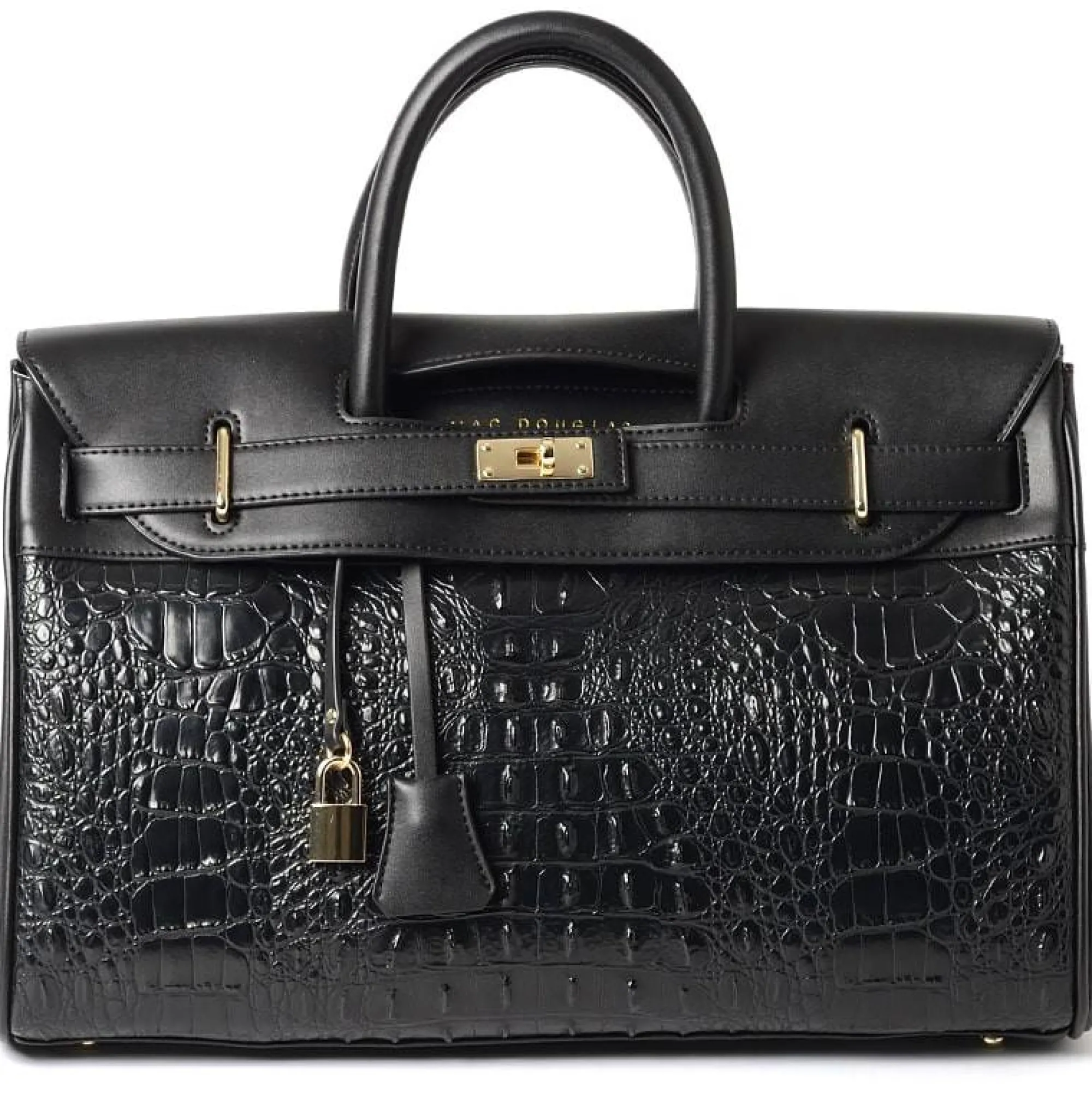 Mac Douglas Sacs À Main*Grand sac a main facon croco Pyla Meryl S Noir