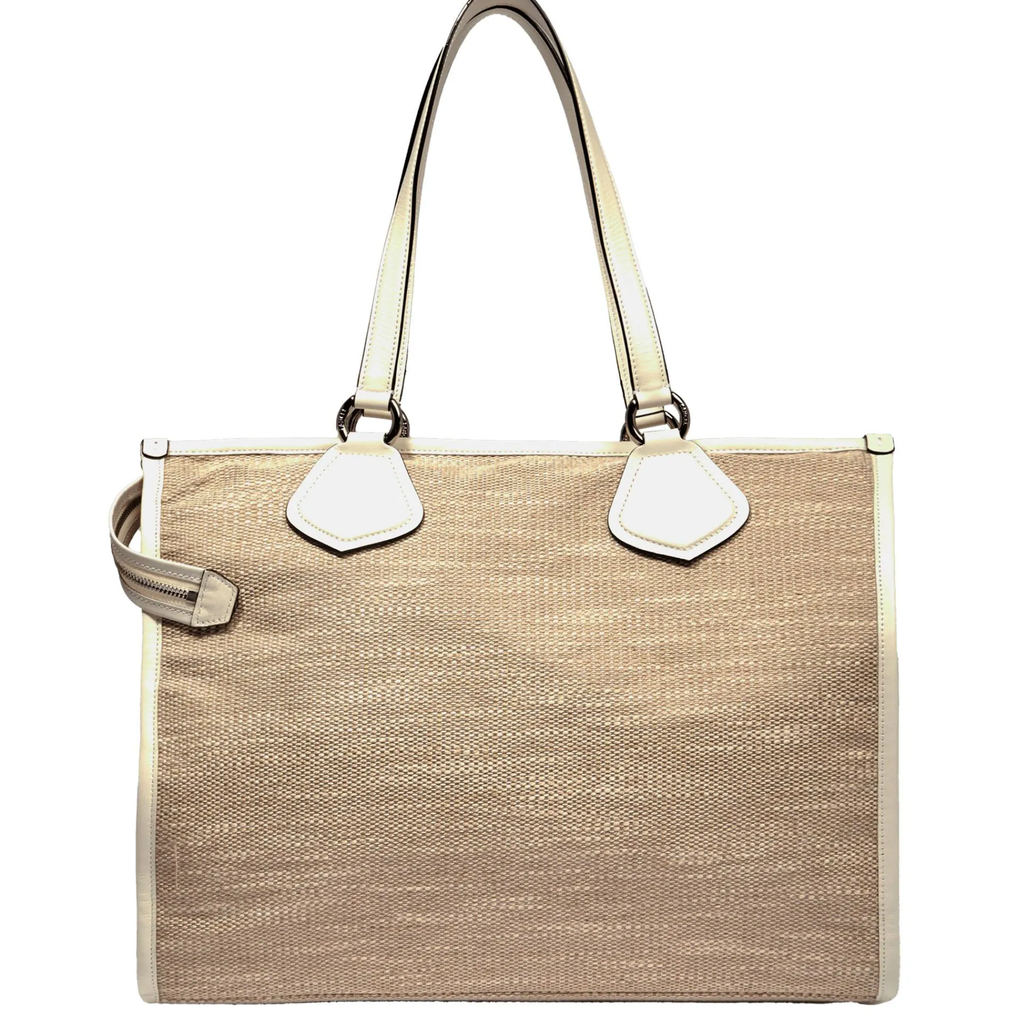 Lancel Sacs Cabas*Grand sac cabas zippe L Summer Tote en jute