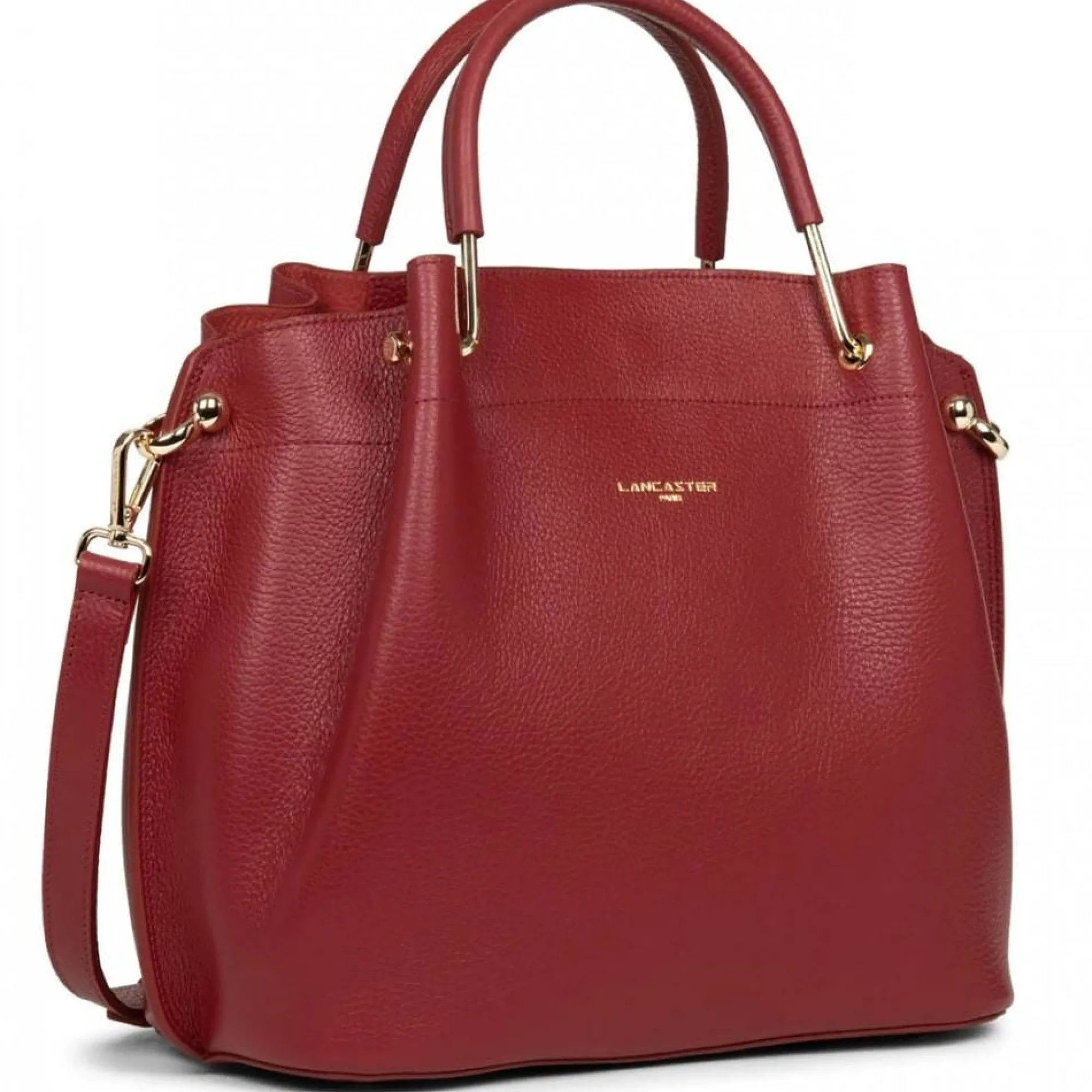 Lancaster Sacs À Main*Grand sac Louisa Foulonne Double Made in France