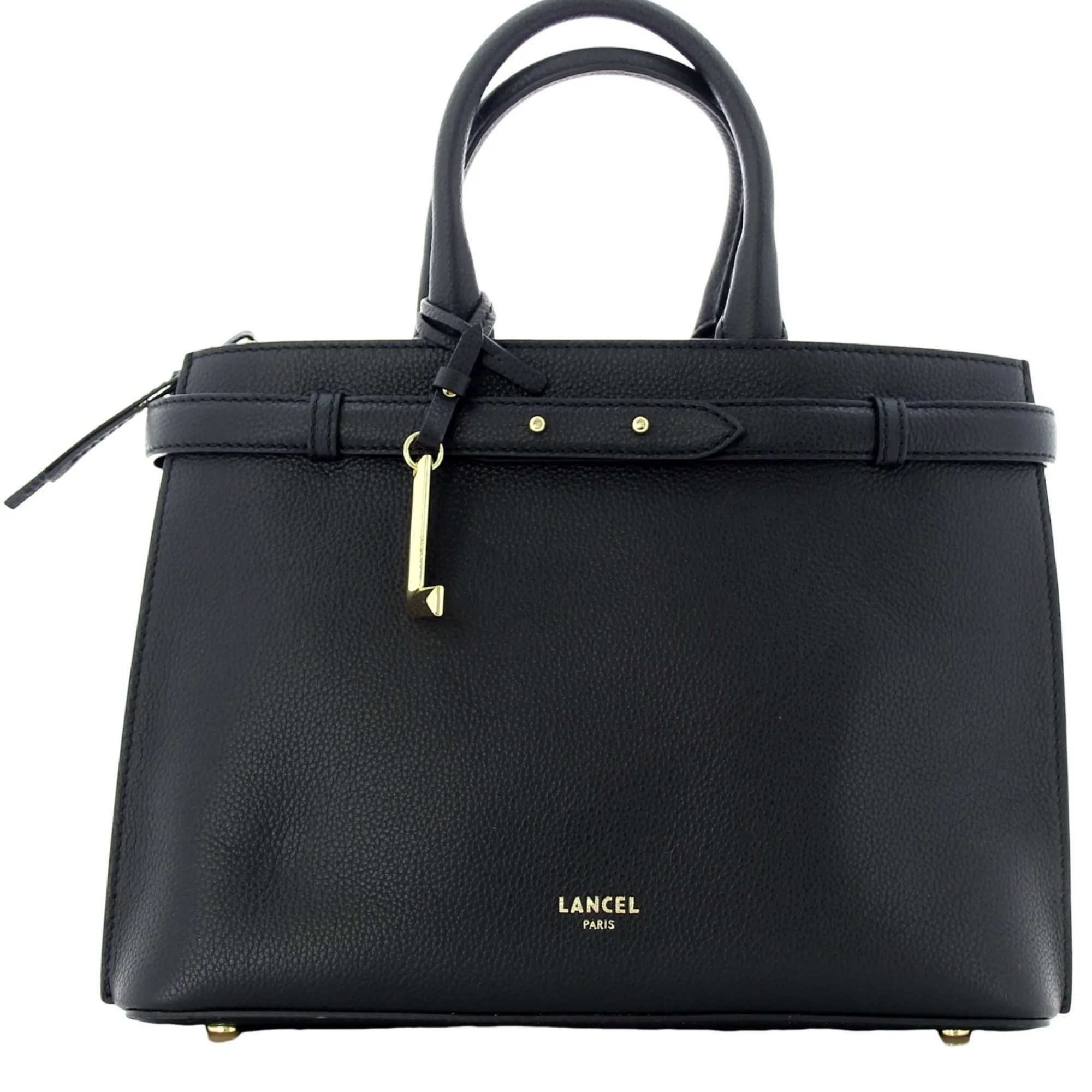 Lancel Sacs À Main*Grand sac porte main Faubourg L cuir graine Noir