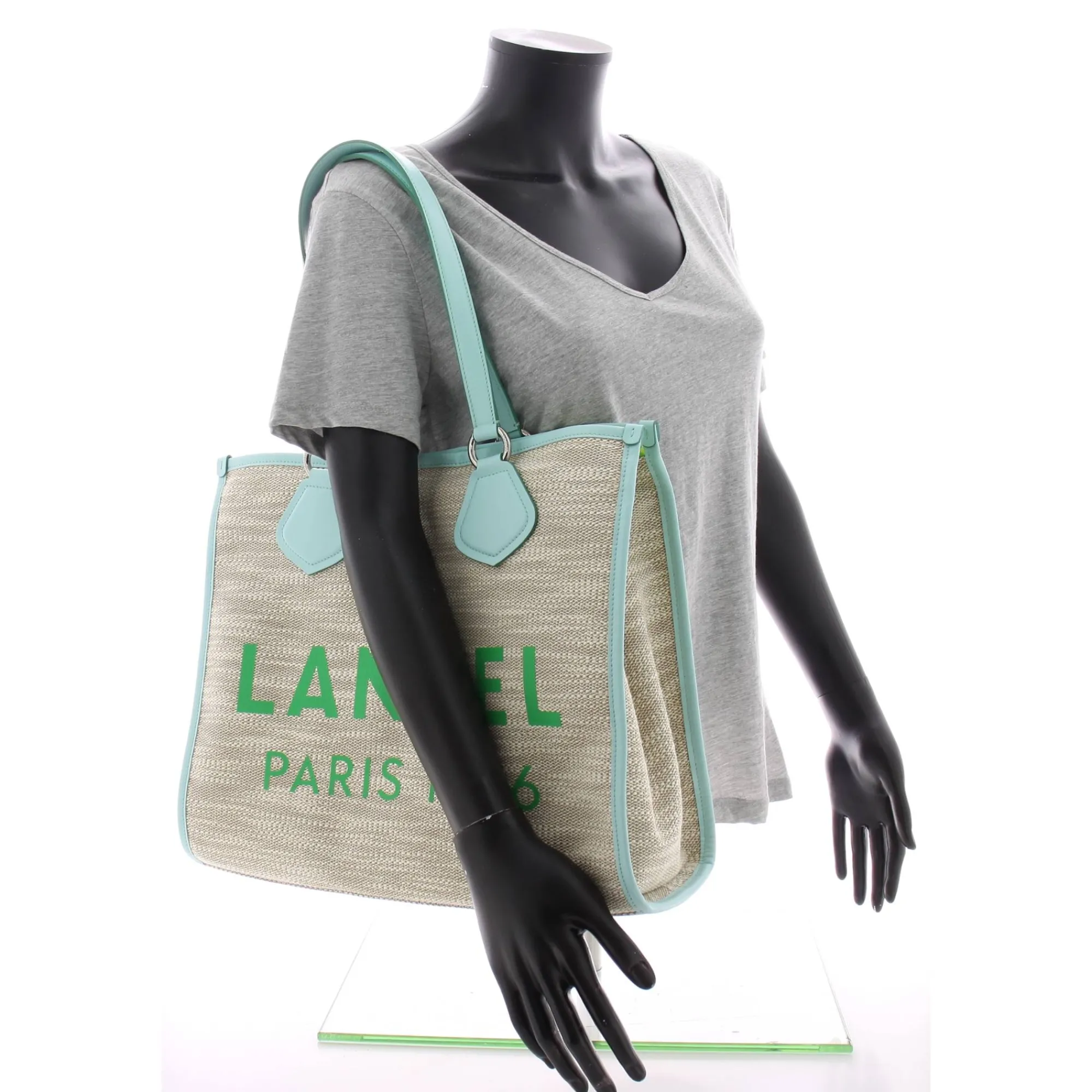 Lancel Sacs Cabas*Grand sac Summer Tote L toile de jute