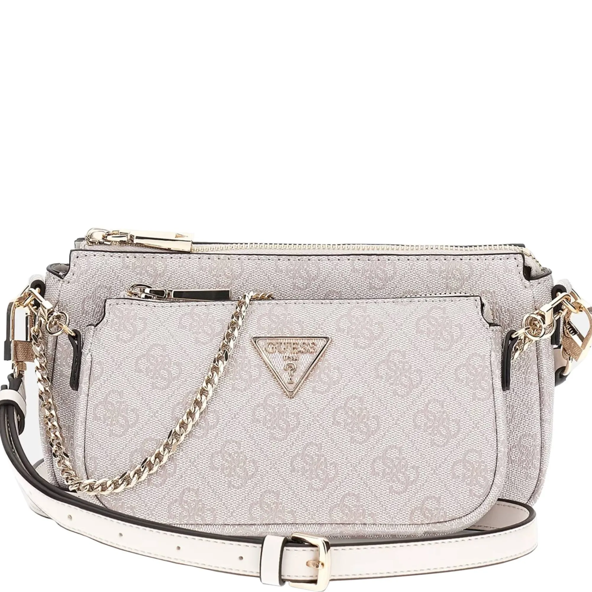 Guess Sacs Porté Épaule | Sacs Bandoulière*Mini sac a bandouliere Noelle logo Ivoire