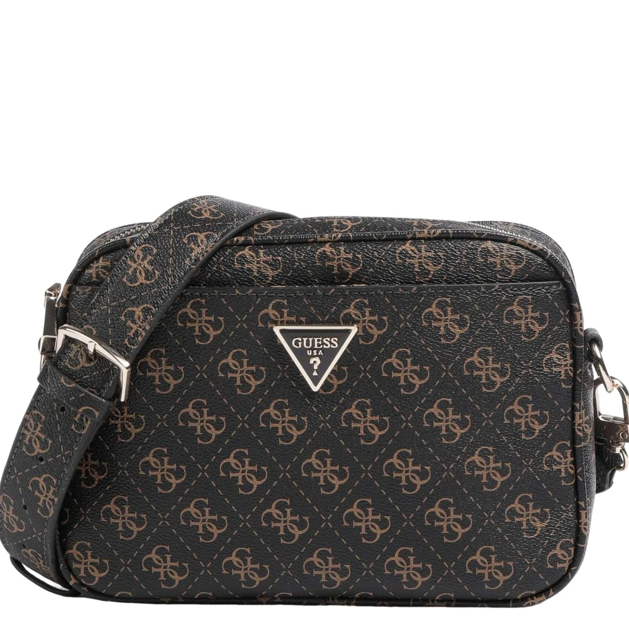Guess Sacs Bandoulière*Mini sac bandouliere Meridian imprime logo Marron