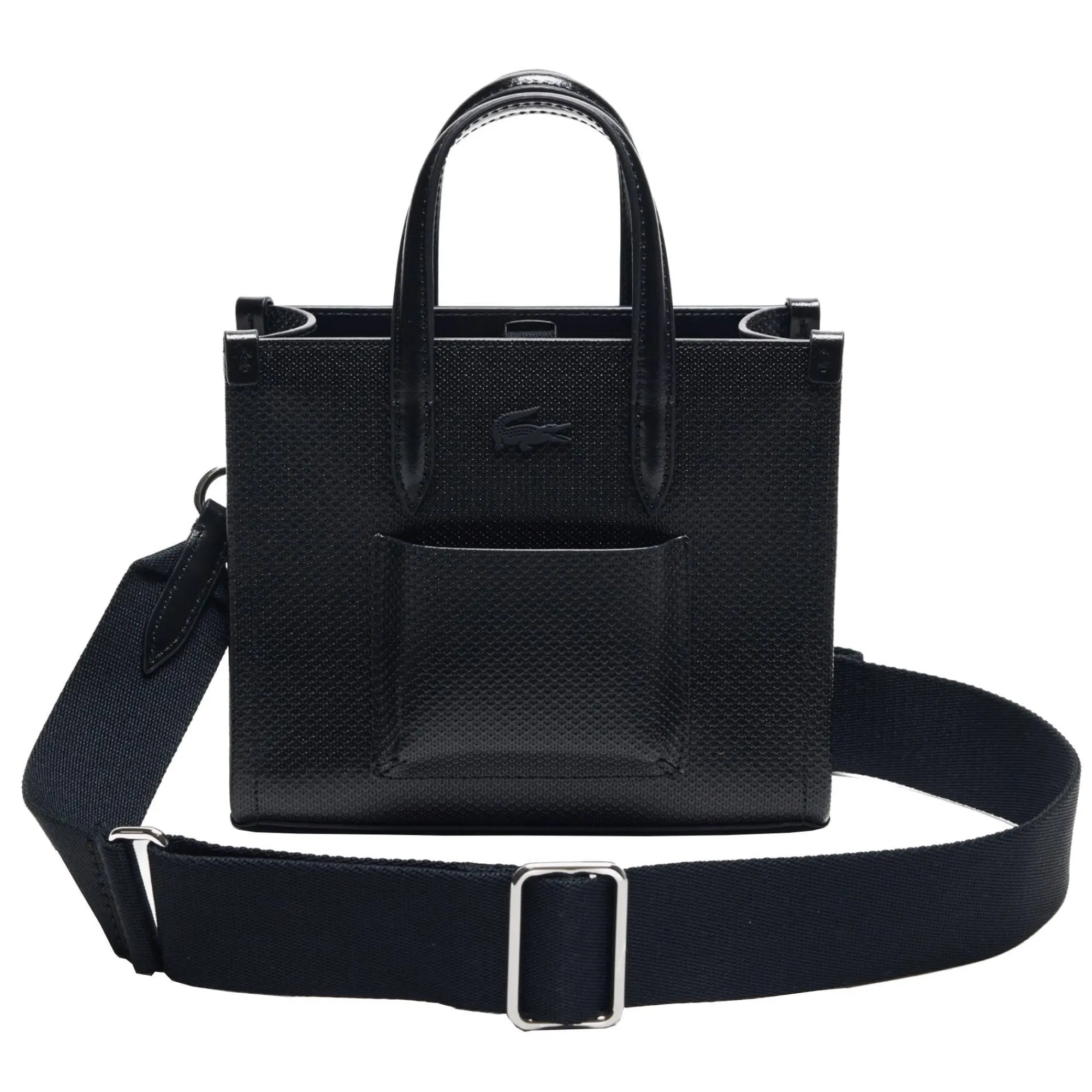 Lacoste Sacs Bandoulière*Mini sac cabas Chantaco en cuir Noir