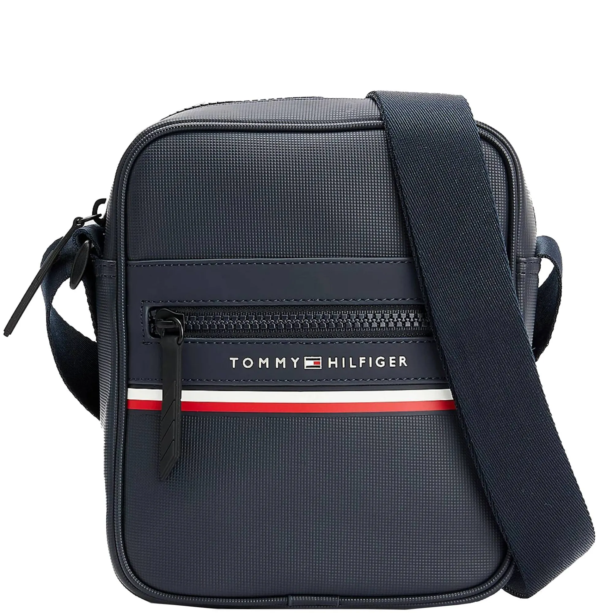 Tommy Hilfiger Petites Sacoches Homme*Mini sacoche reporter avec logo metal Stripe Space Blue