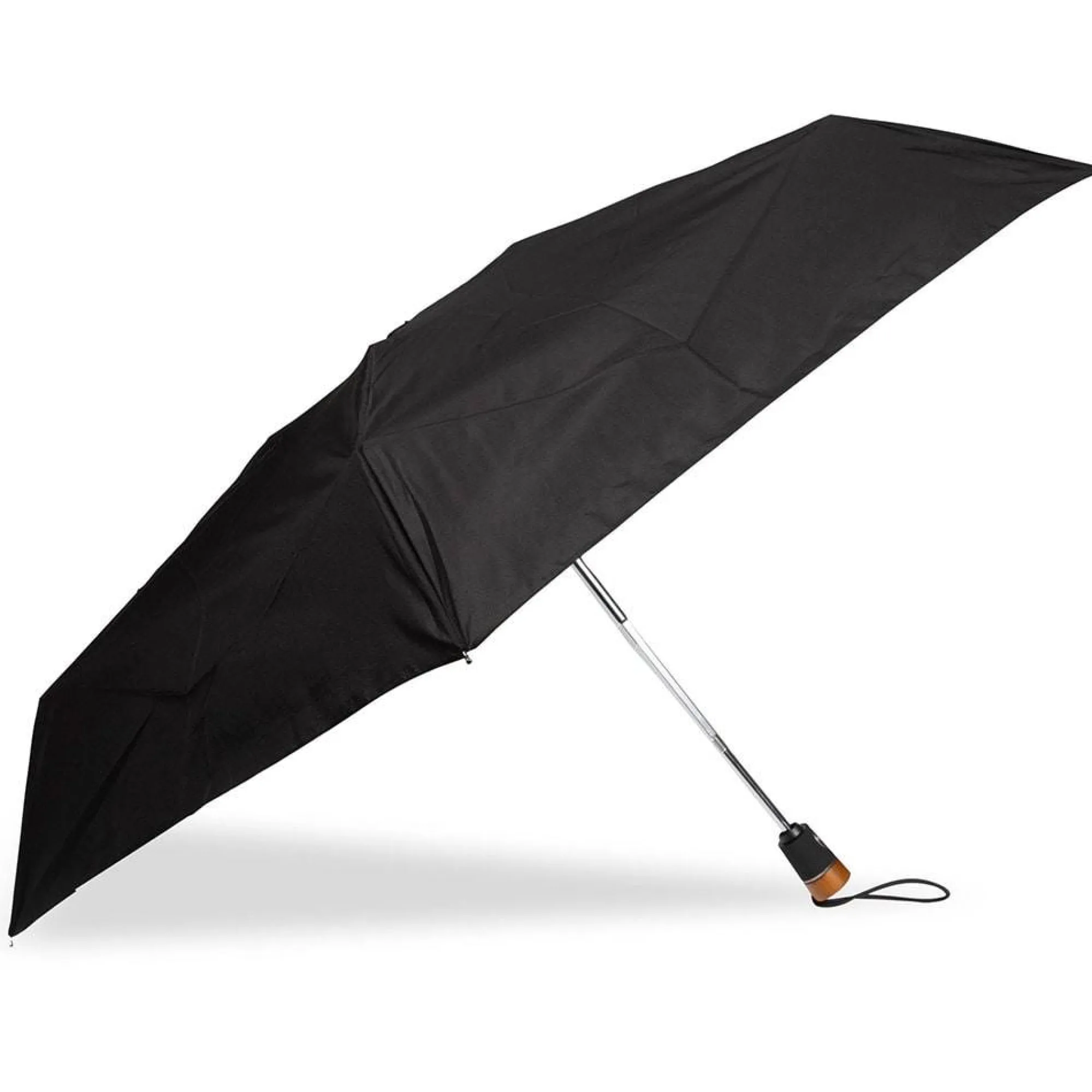 Isotoner Parapluies Homme*Parapluie bois deluxe X-TRA solide Noir