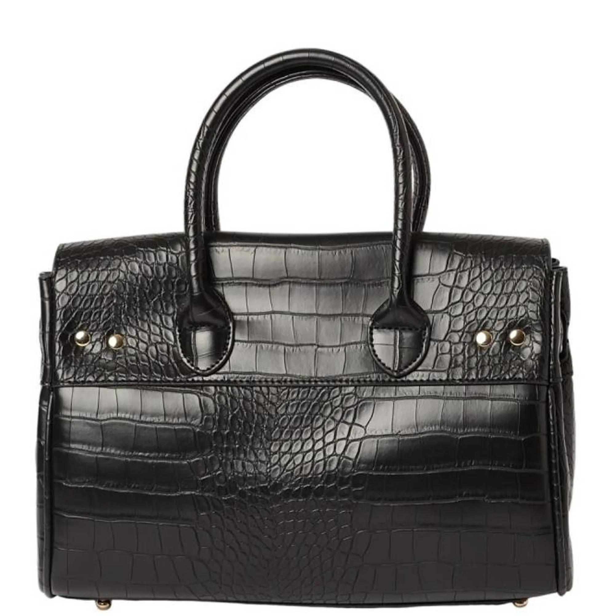 Mac Douglas Sacs À Main*Petit sac a main Pyla Meryl facon croco XXS Noir