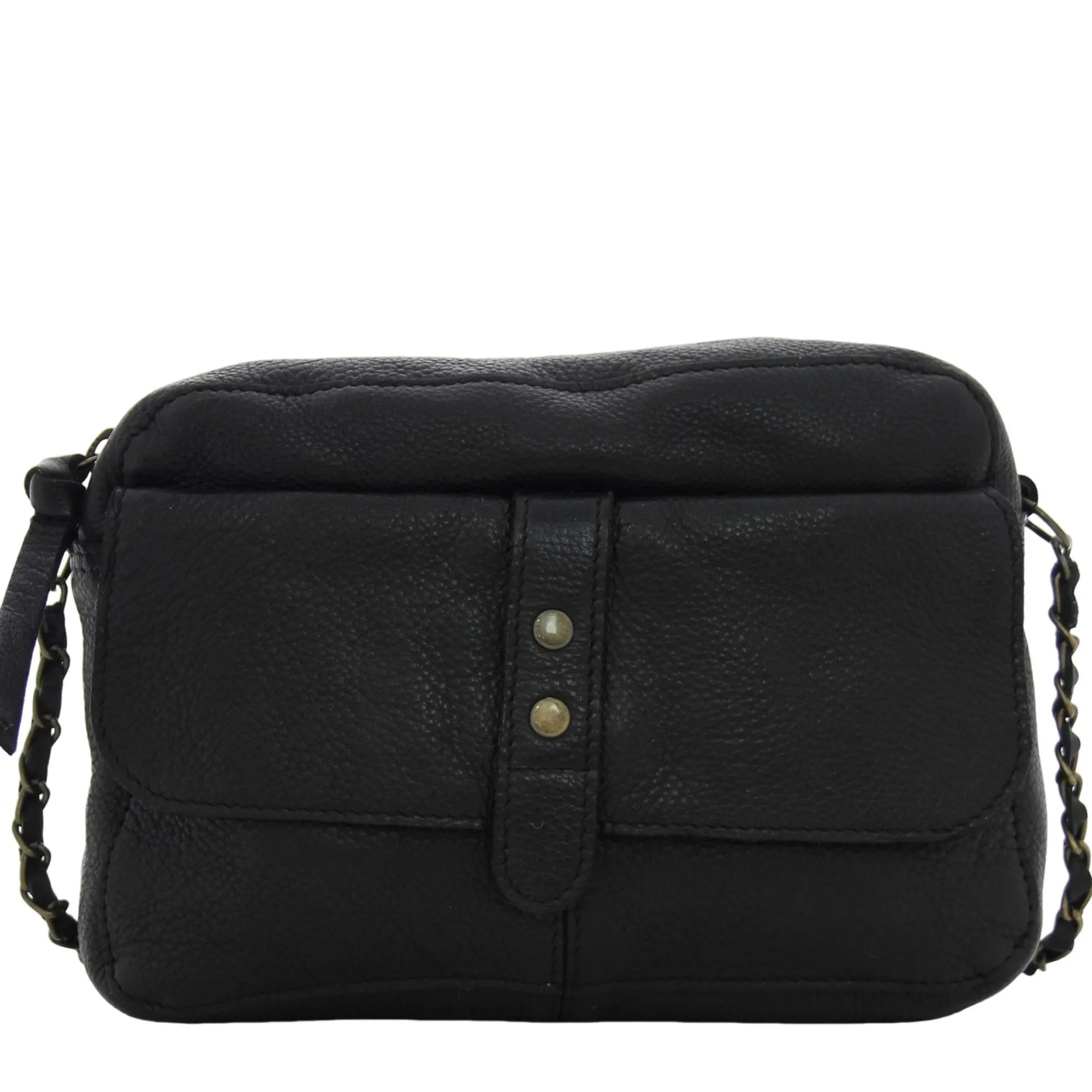 Pieces Sacs Bandoulière*Petit sac bandouliere Ranni en cuir Noir