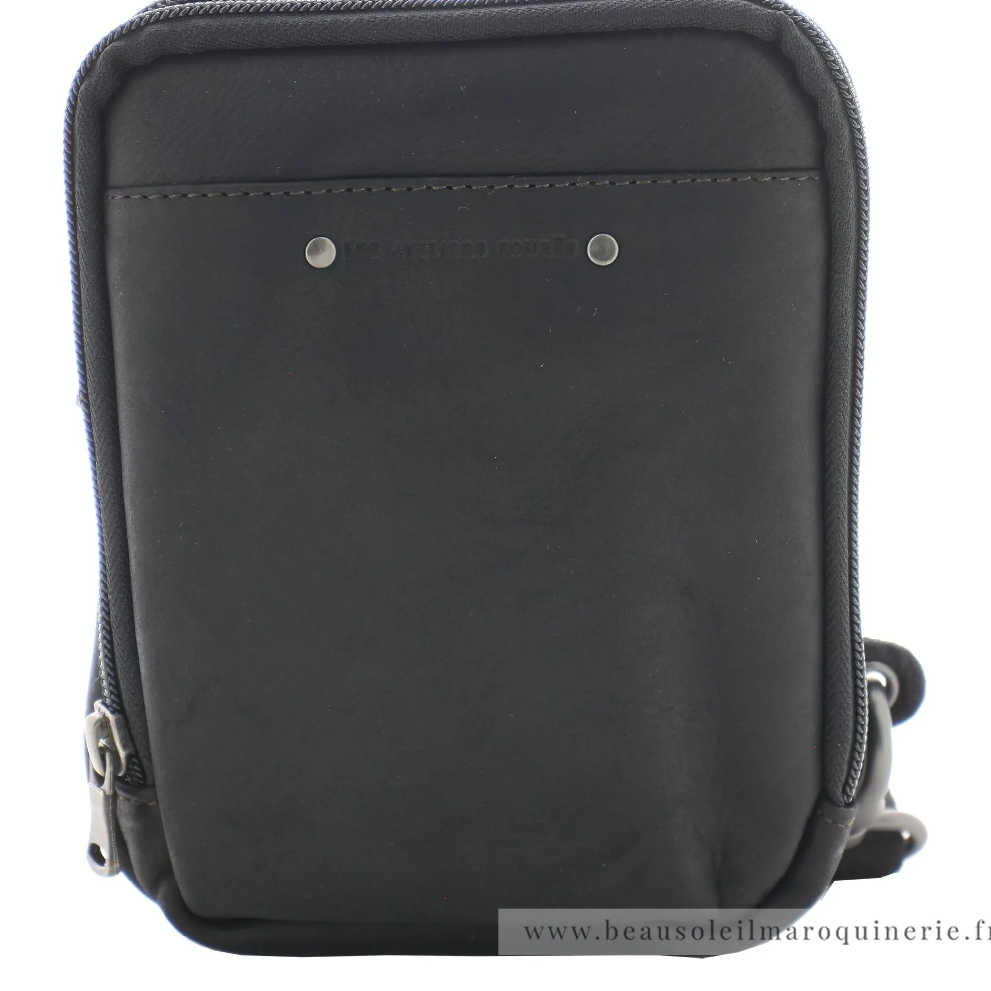 Les Ateliers Foures Petites Sacoches Homme*Petit sac holster Orion Baroudeur Noir