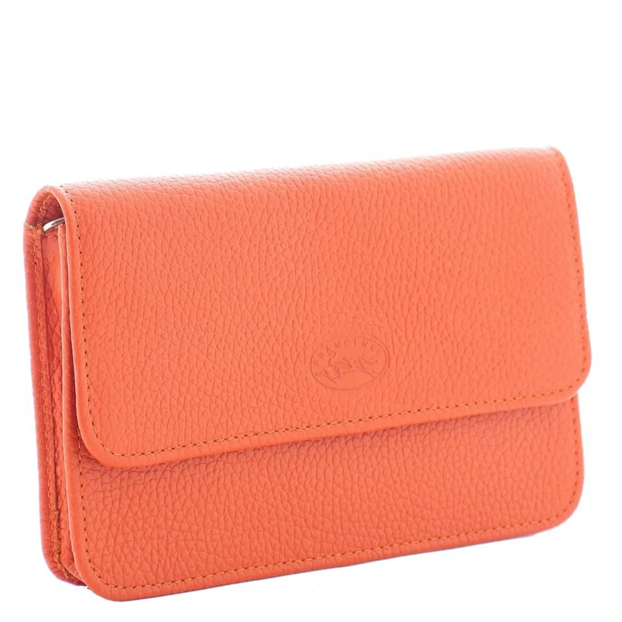 Francinel Pochettes | Sacs Bandoulière*Pochette a rabat Zarkava cuir graine Orange