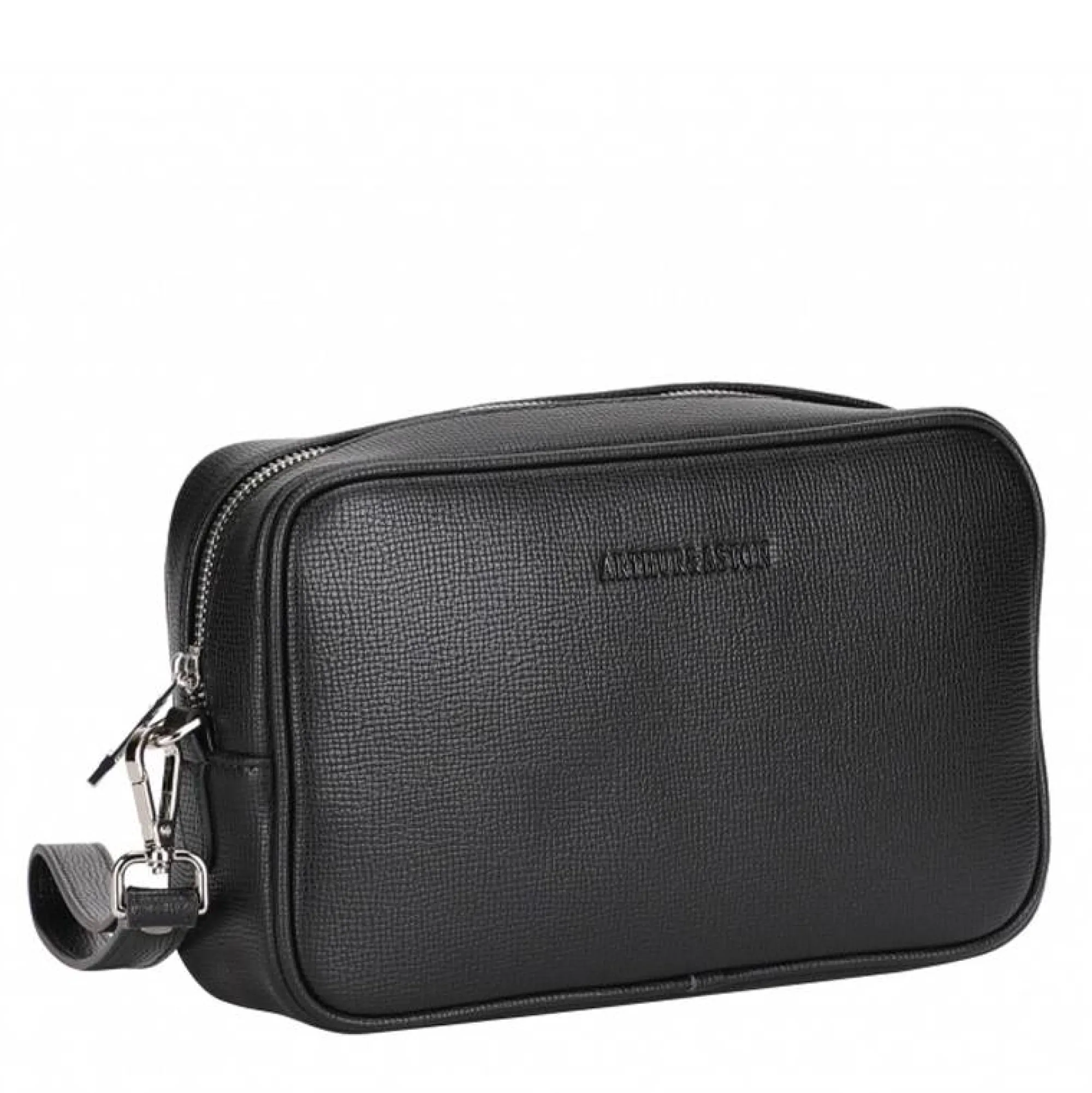 Arthur Aston Pochettes*Pochette homme Nelson en cuir Noir