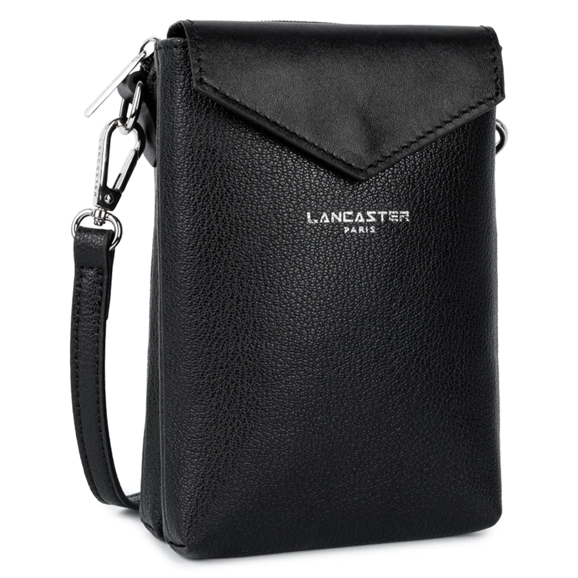 Lancaster Sacs Bandoulière*Pochette smartphone Double Zip Maya Noir