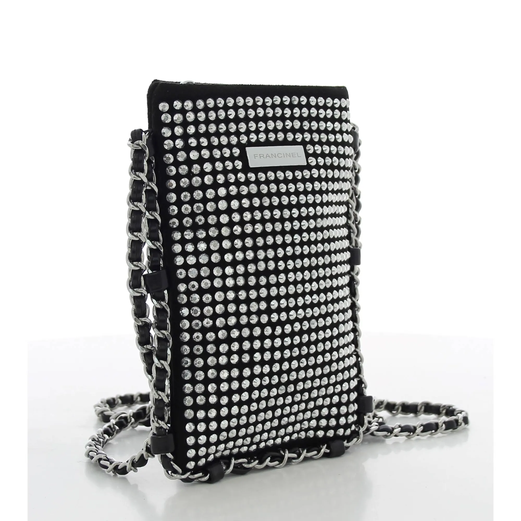 Francinel Etuis Smartphone*Pochette telephone Jasmine strass Noir