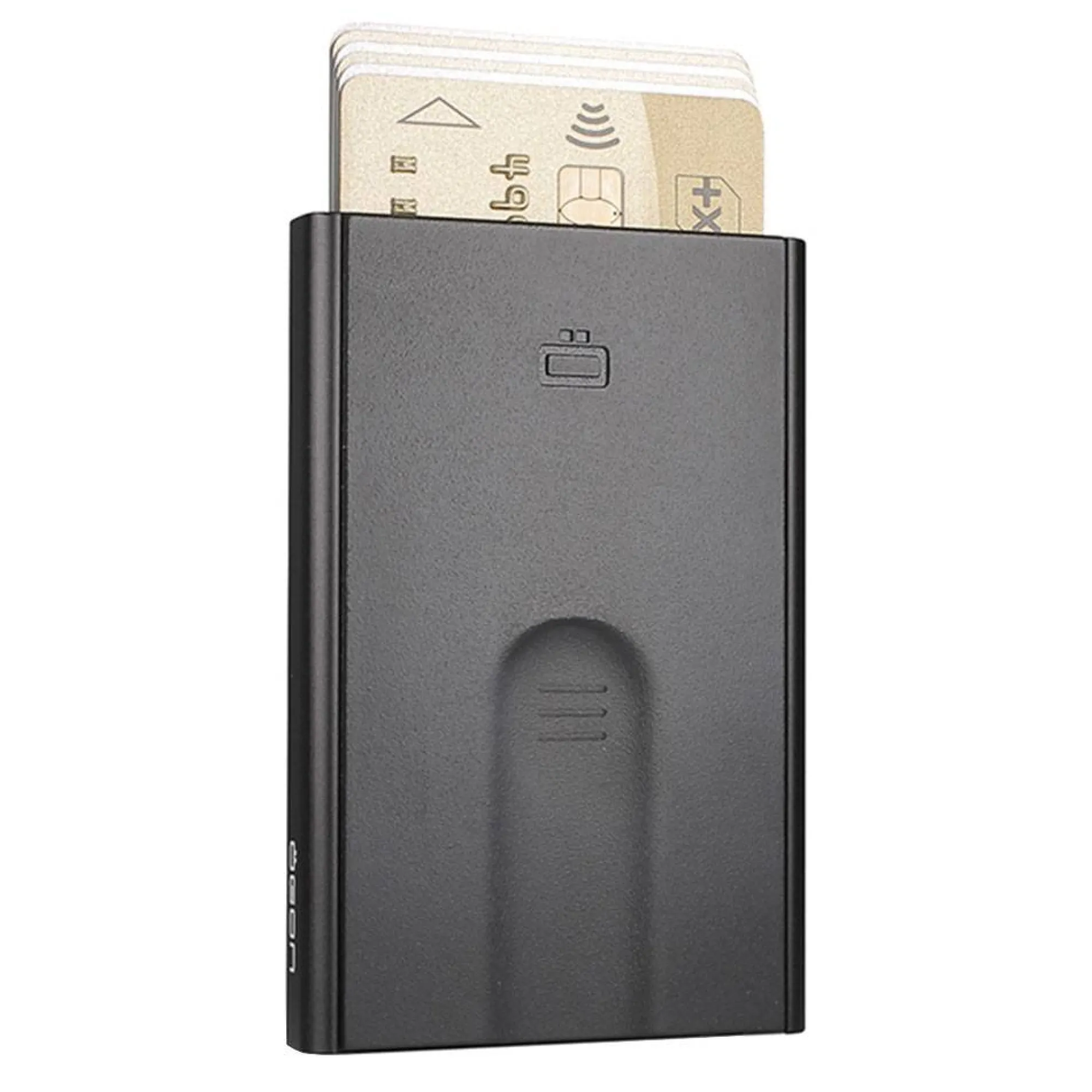 Ogon Porte-Cartes Homme*Porte cartes de credit aluminium Slider Opium Black