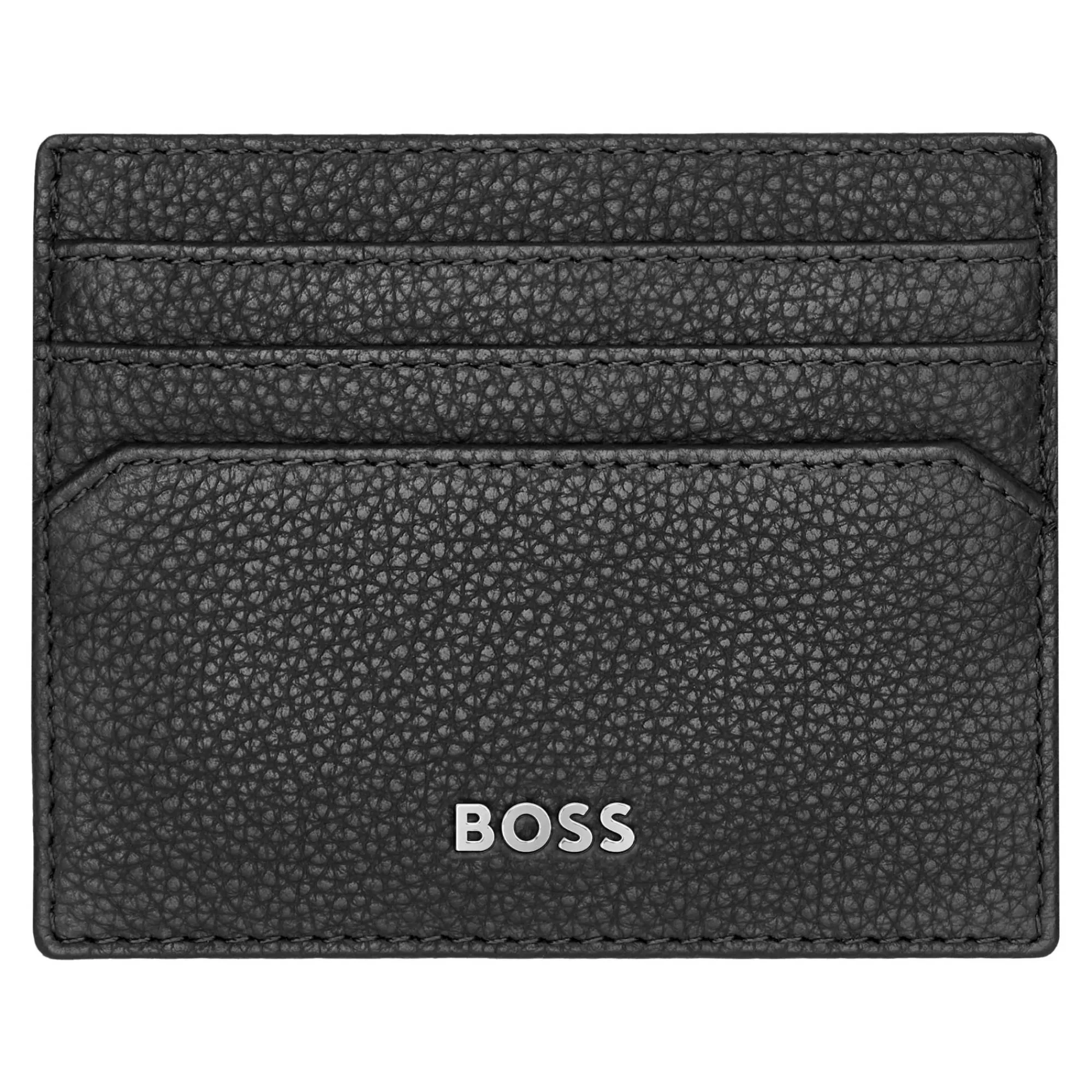 Hugo Boss Porte-Cartes Homme*Porte-cartes Classic Grained en cuir graine Noir