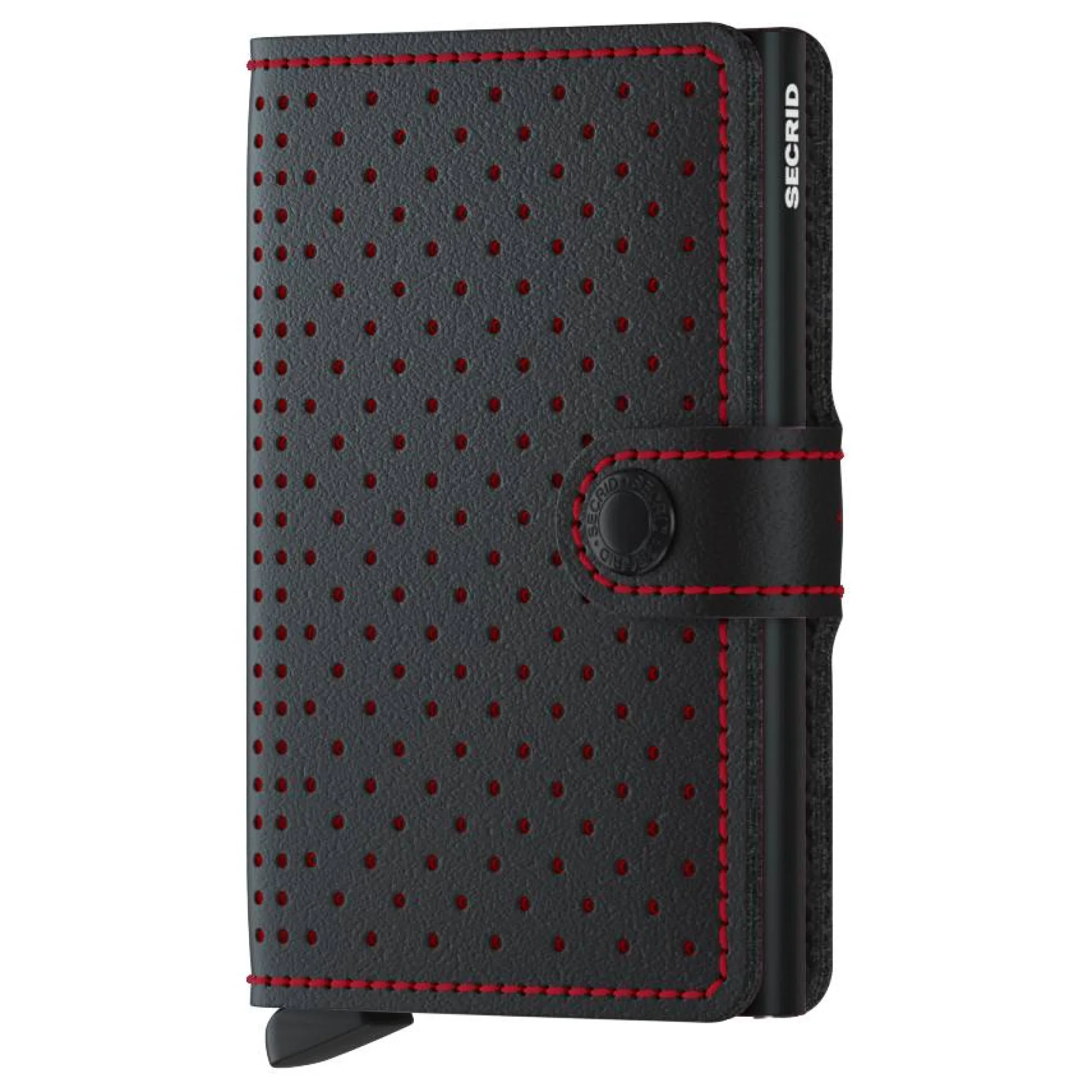Secrid Portefeuilles Homme | Porte-Cartes Homme*Porte-cartes cuir perfore Miniwallet Noir / Rouge
