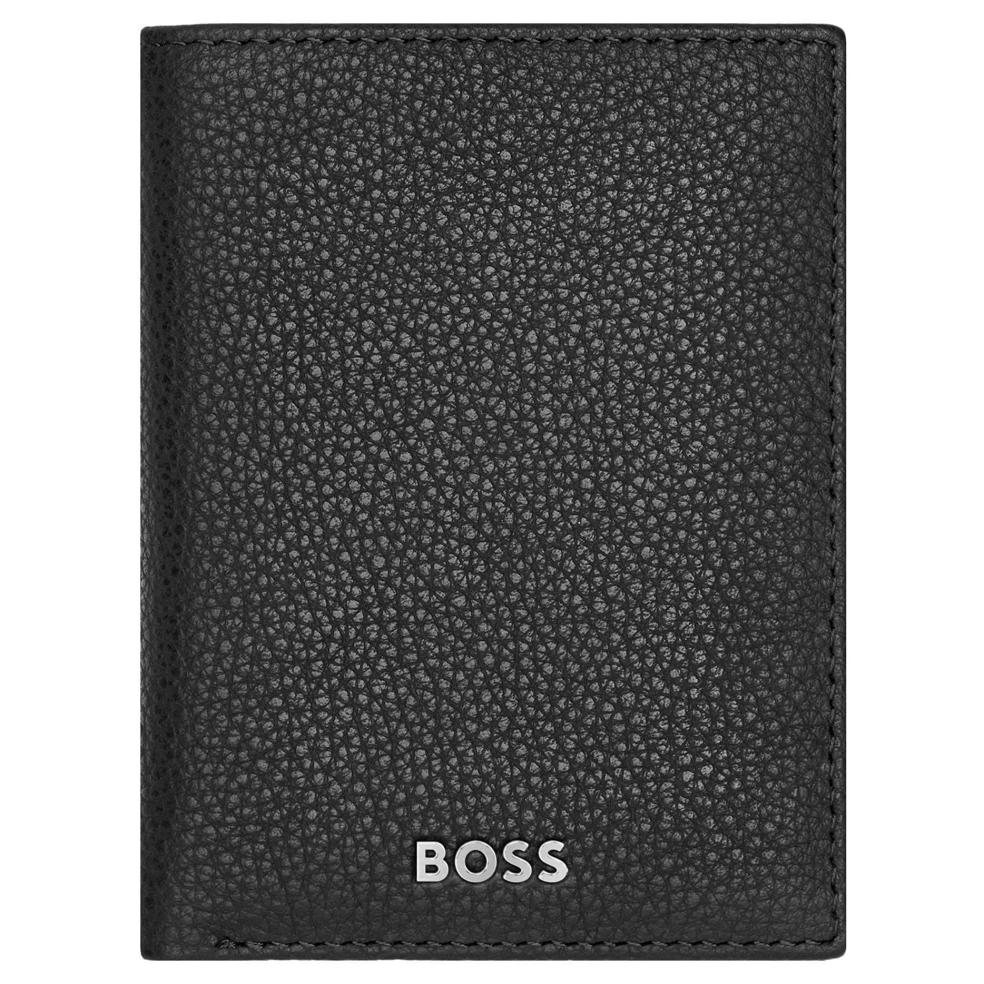 Hugo Boss Porte-Cartes Homme*Porte-cartes double Classic Grained en cuir graine Noir