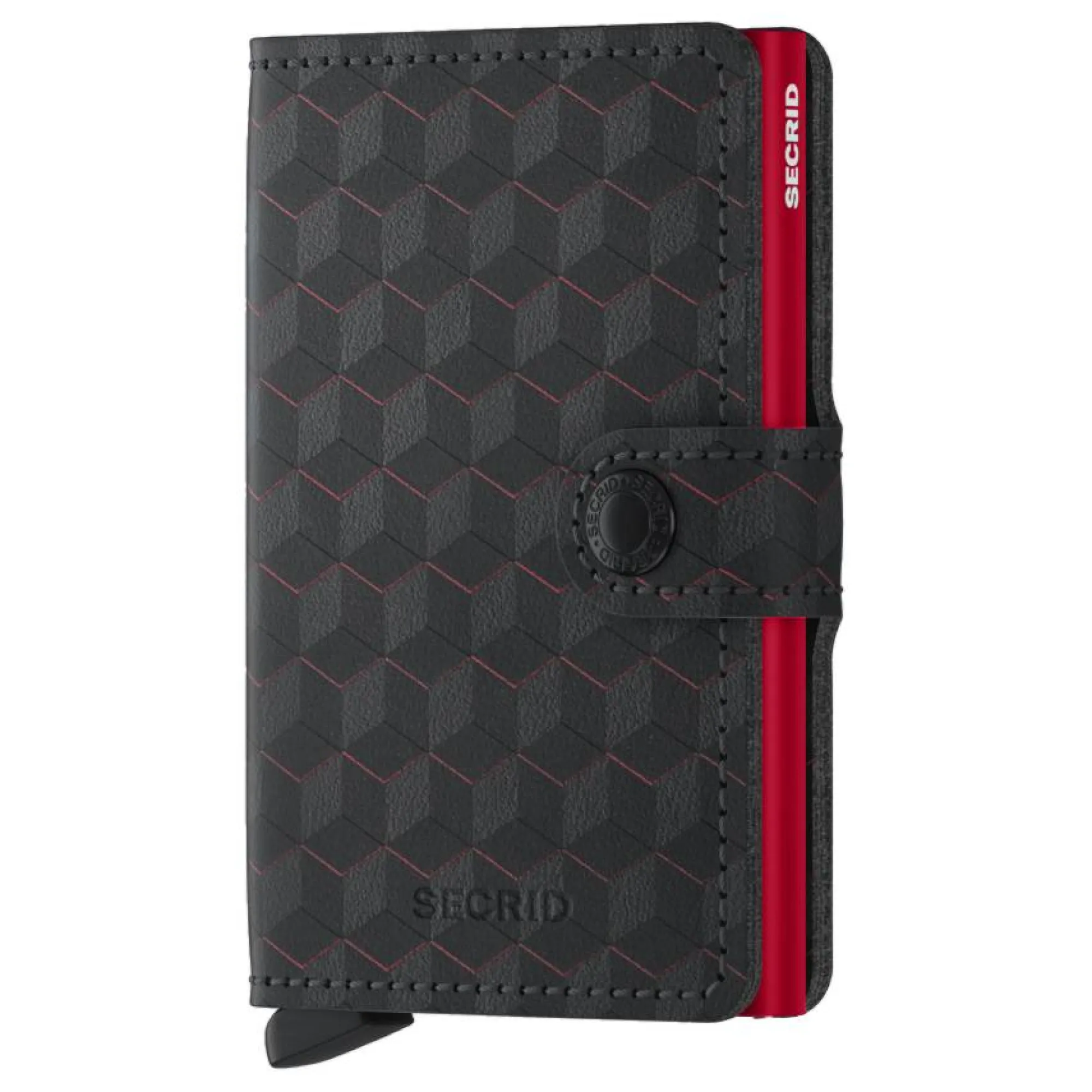 Secrid Porte-Cartes Homme*Porte-cartes Miniwallet Optical motifs geometriques Noir / Rouge