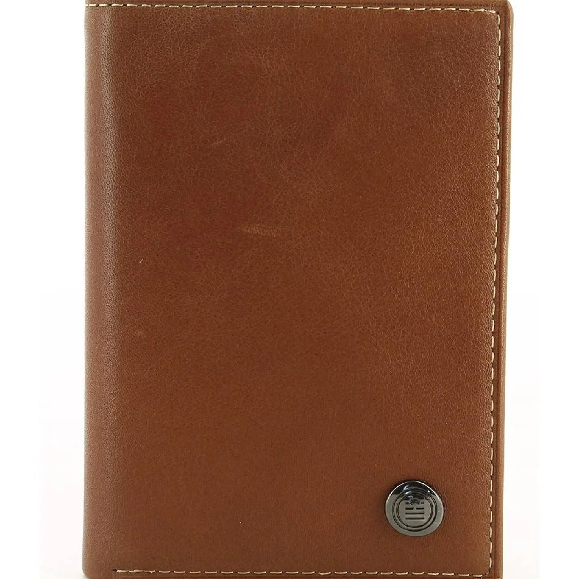 Serge Blanco Porte-Cartes Homme*Porte-cartes vertical Campania en cuir Cognac