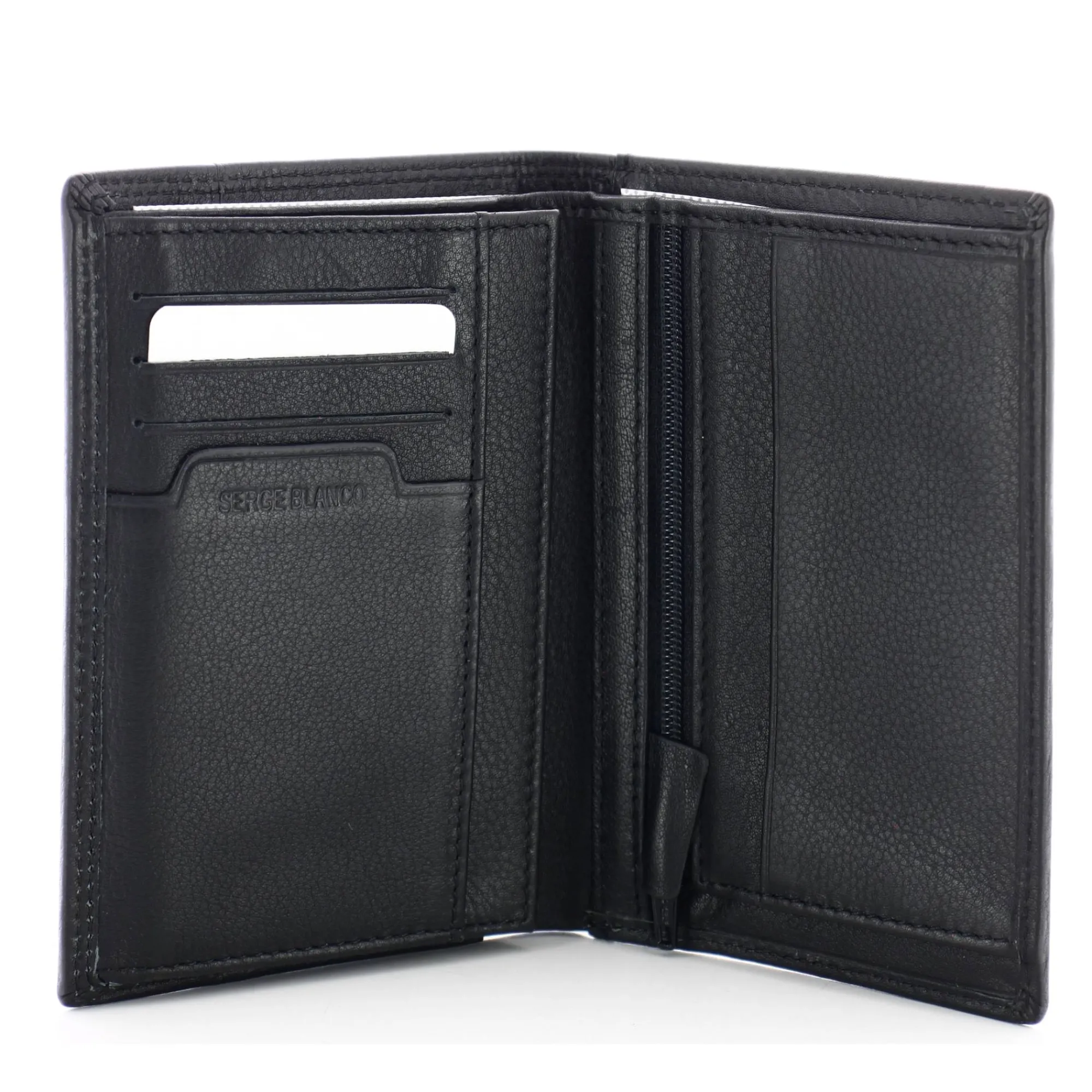 Serge Blanco Portefeuilles Homme*Portefeuille 3 volets Vancouver en cuir Black