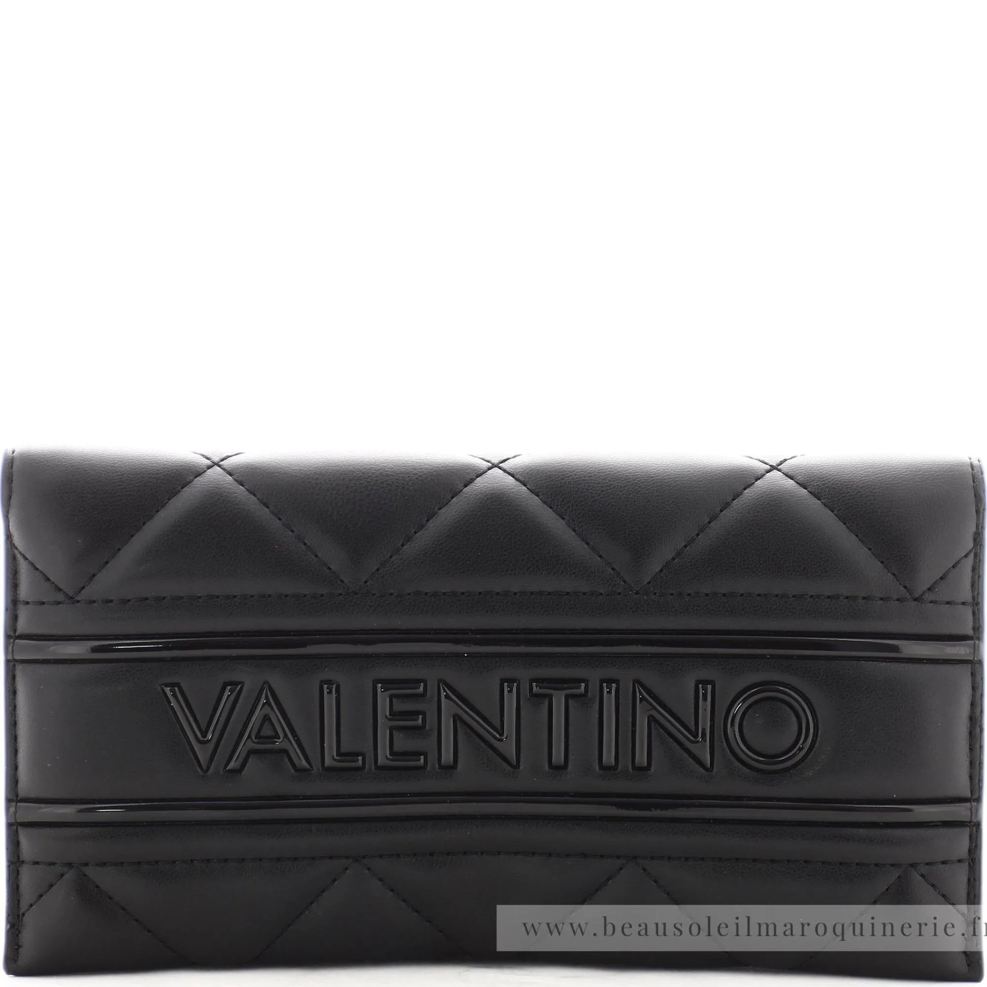 Valentino Bags Portefeuilles Femme*Portefeuille Ada a rabat matelasse Noir