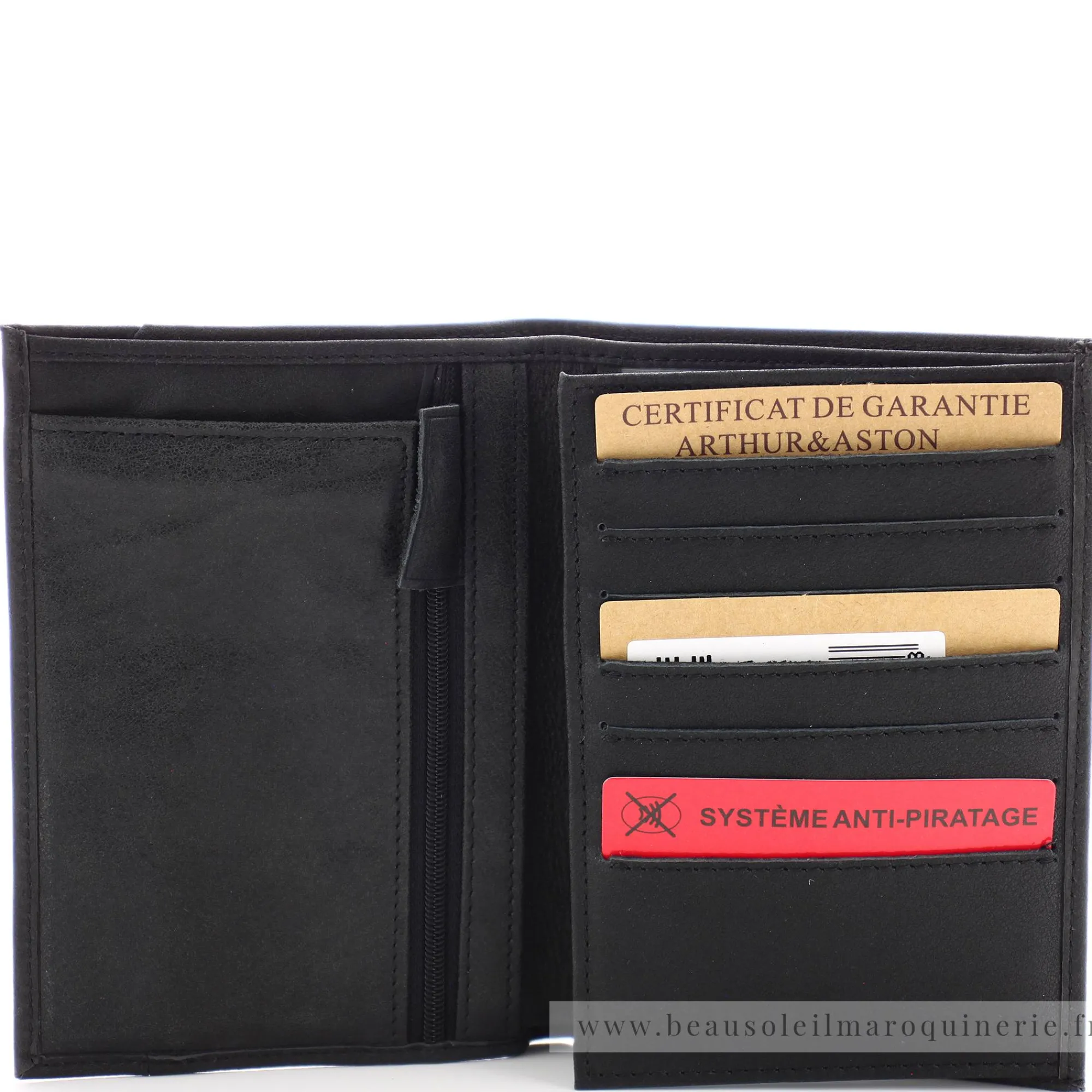 Arthur Aston Portefeuilles Homme*Portefeuille homme 3 volets Diego