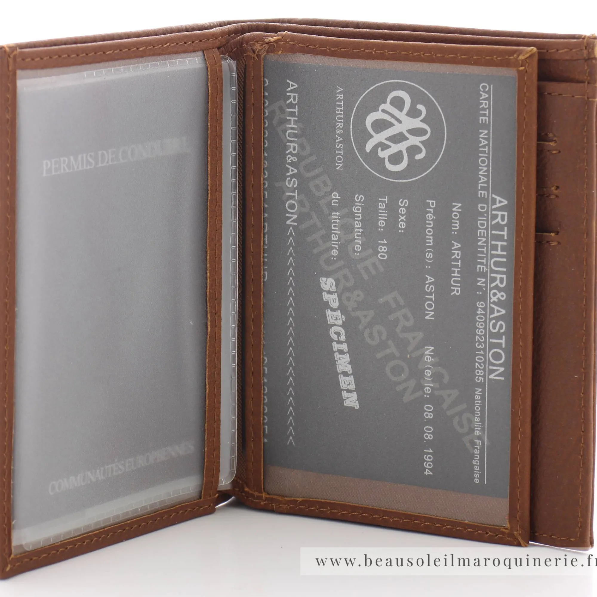 Arthur Aston Portefeuilles Homme*Portefeuille homme Bart en cuir
