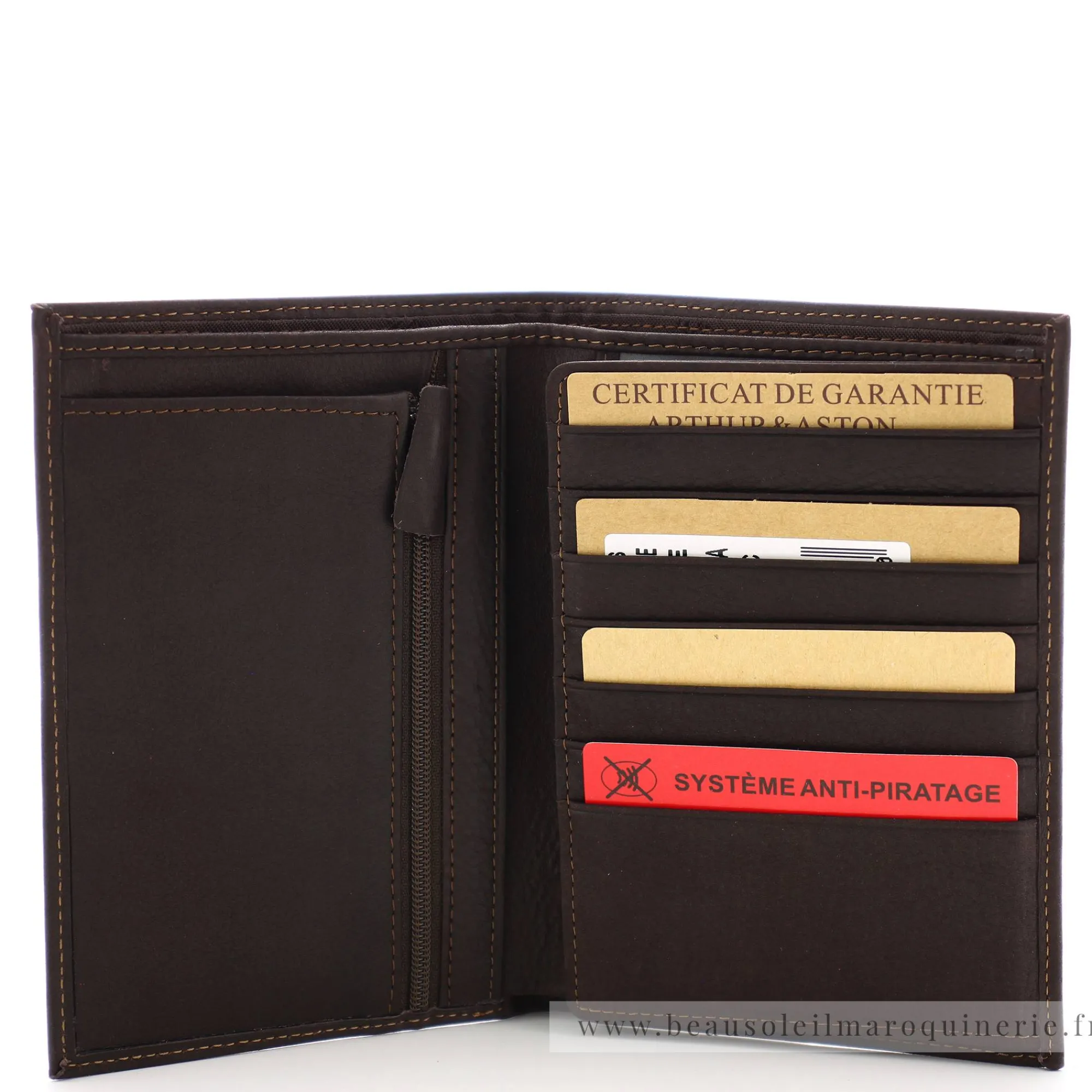 Arthur Aston Portefeuilles Homme*Portefeuille homme en cuir gras Louis