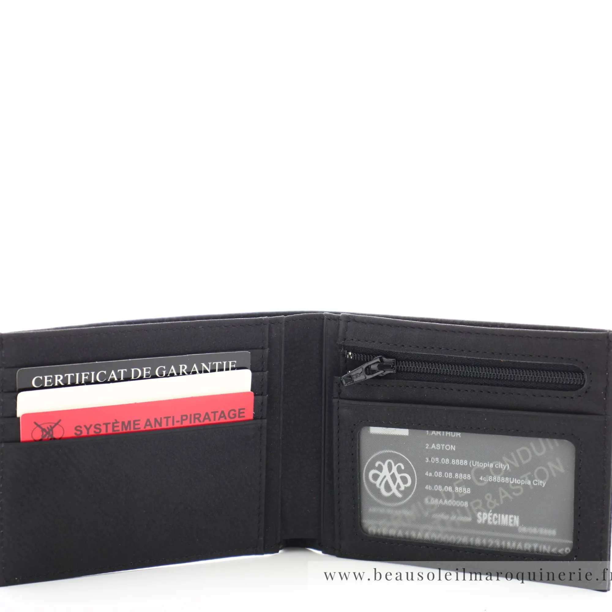 Arthur Aston Portefeuilles Homme*Portefeuille horizontal en cuir Oscar