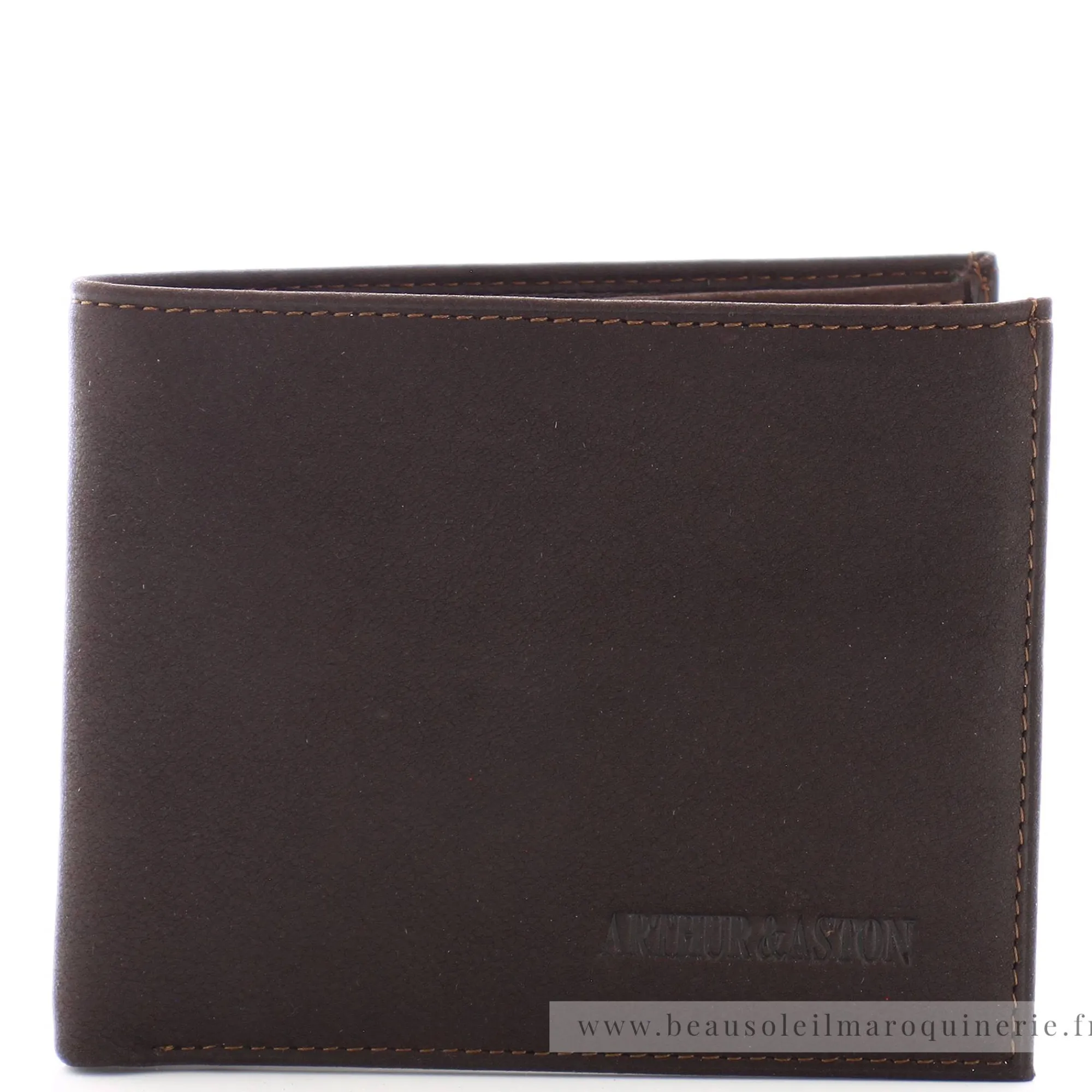 Arthur Aston Portefeuilles Homme*Portefeuille italien en cuir gras Louis Chataigne