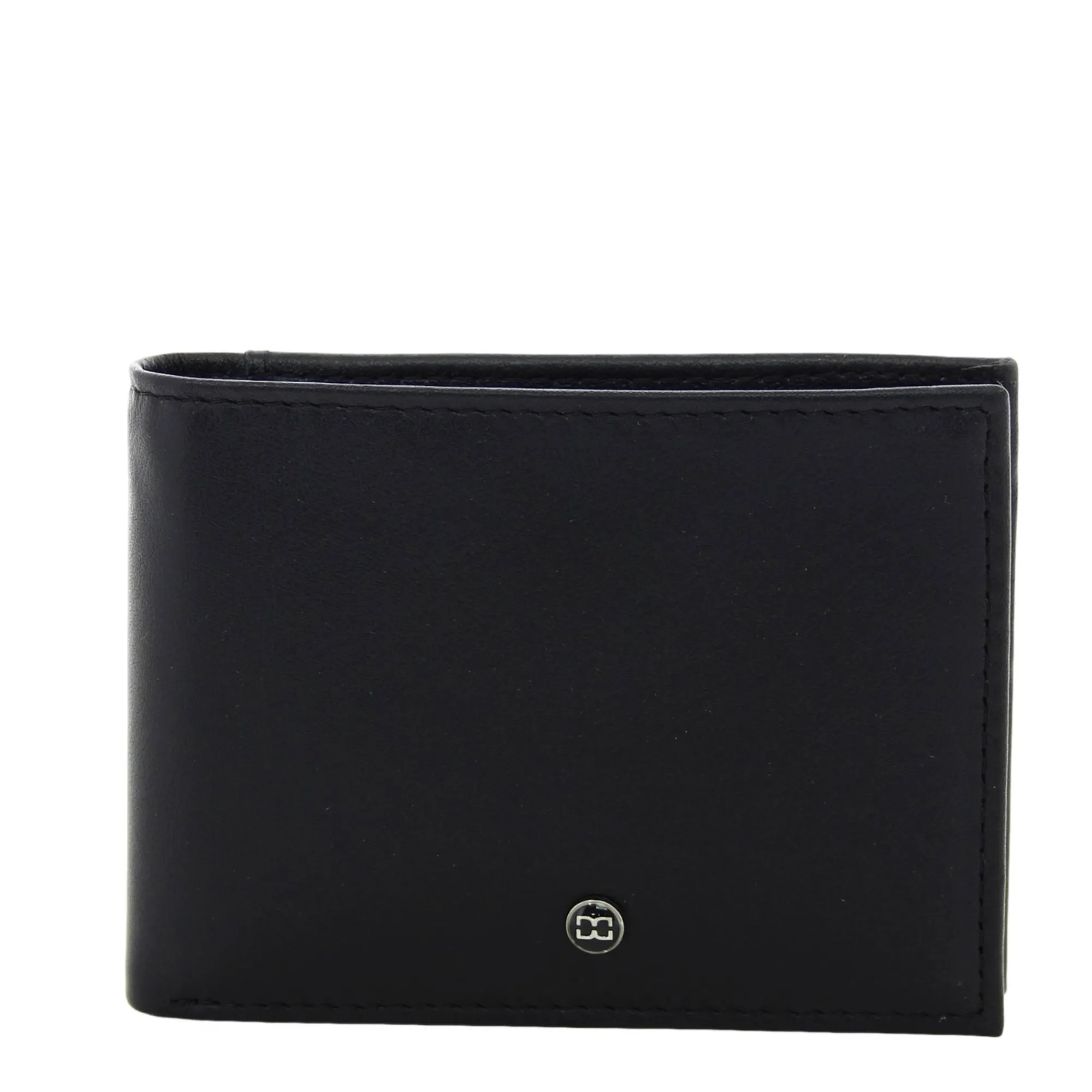 David William Portefeuilles Homme*Portefeuille italien en cuir lisse Noir