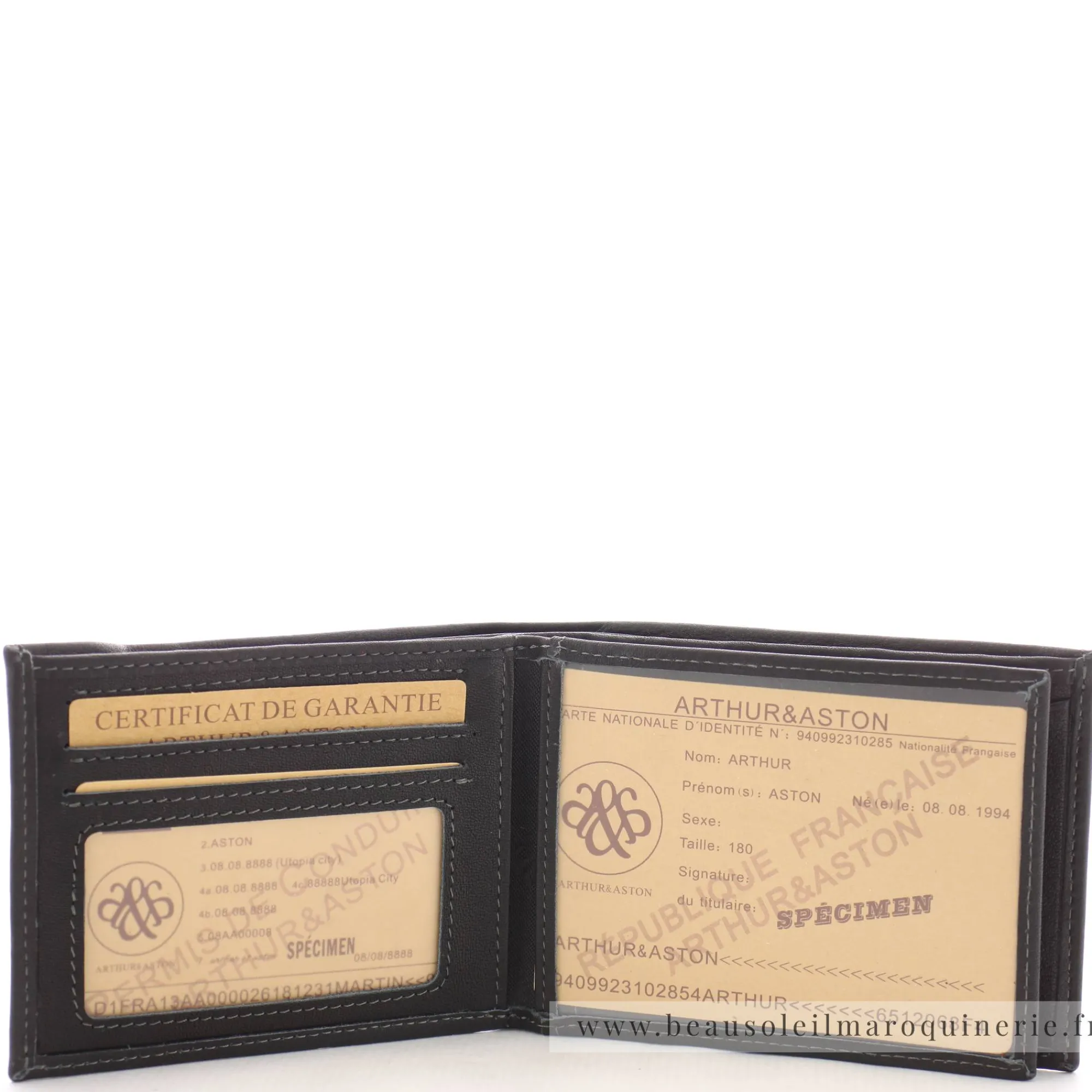 Arthur Aston Portefeuilles Homme*Portefeuille italien Johany en cuir