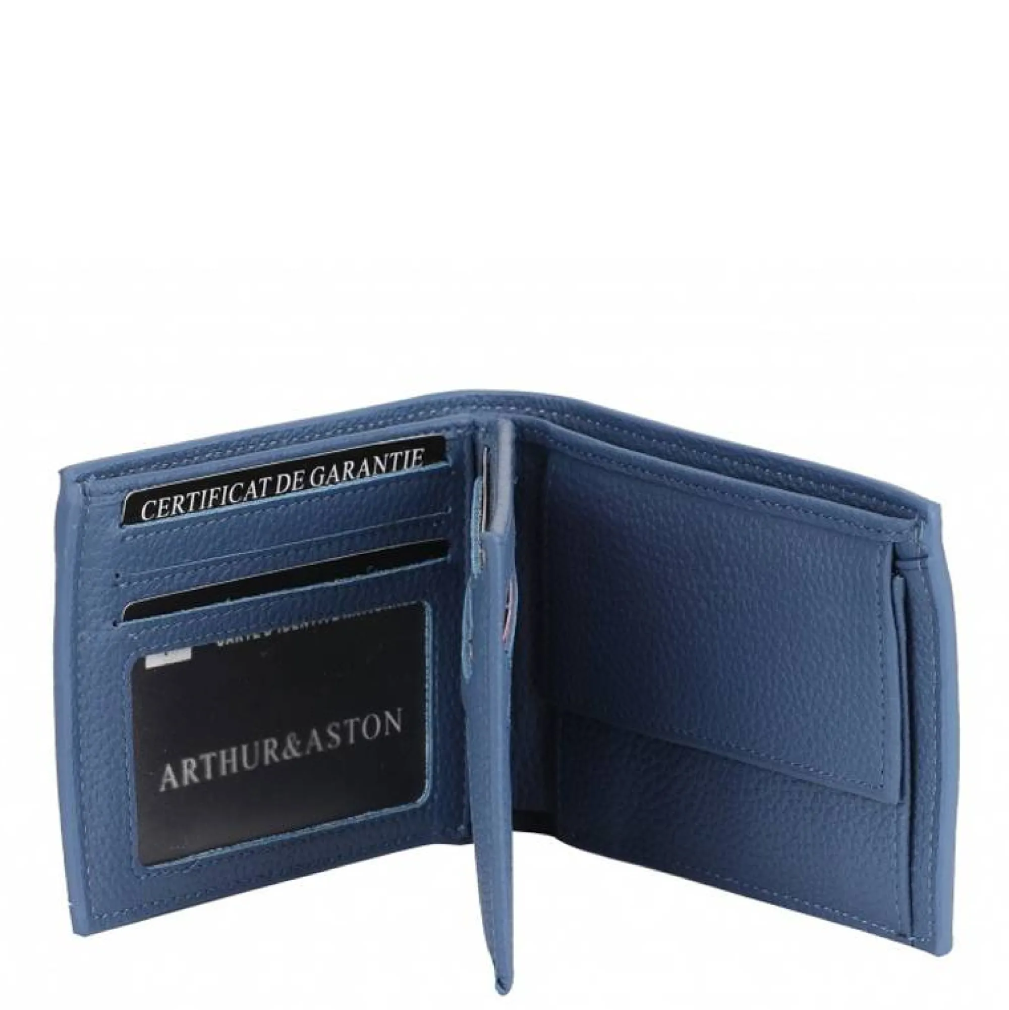 Arthur Aston Portefeuilles Femme*Portefeuille italien Joy en cuir Bleu