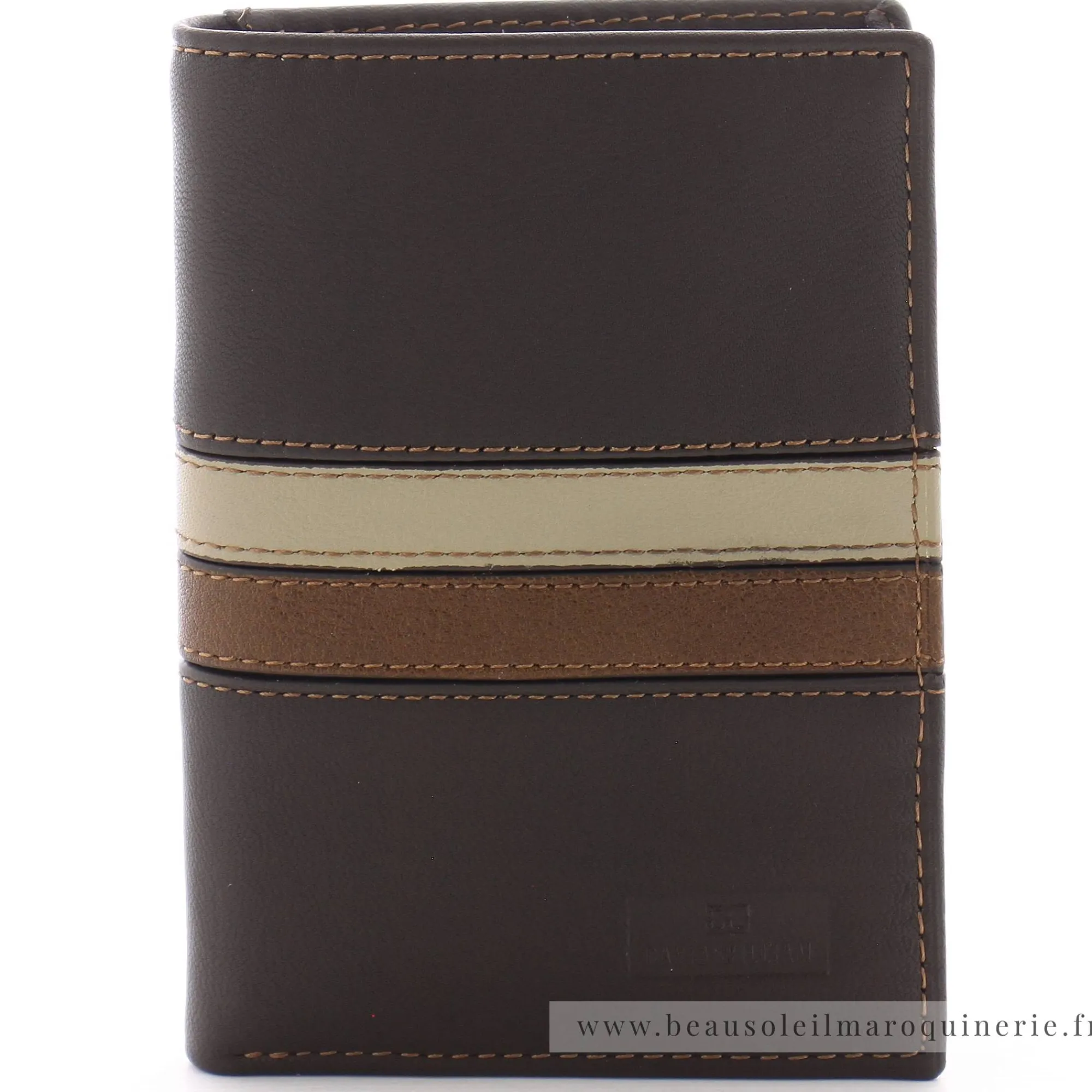 David William Portefeuilles Homme*Portefeuille junior en cuir de vachette Roussere Marron