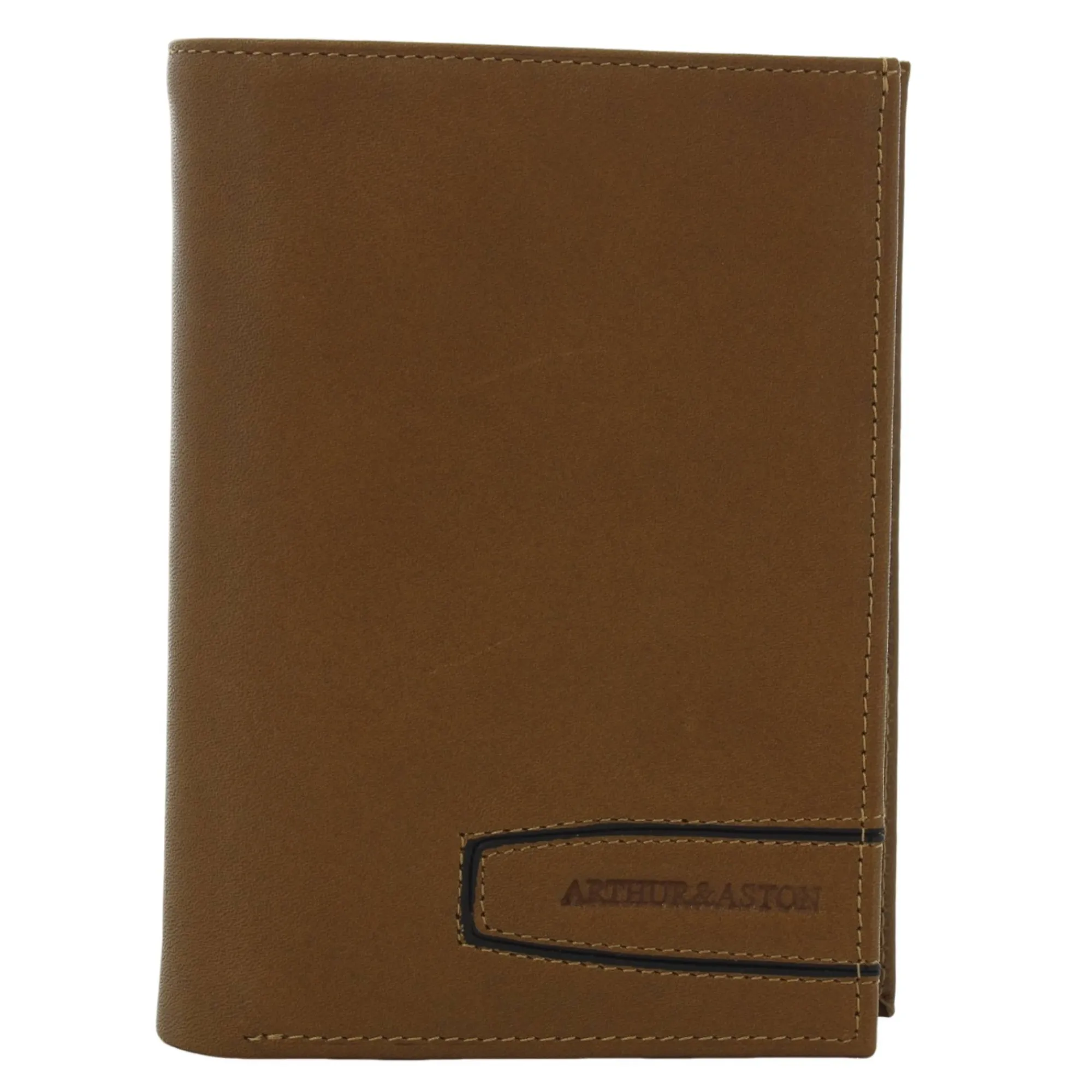 Arthur Aston Portefeuilles Homme*Portefeuille Leon en cuir de vachette Marron