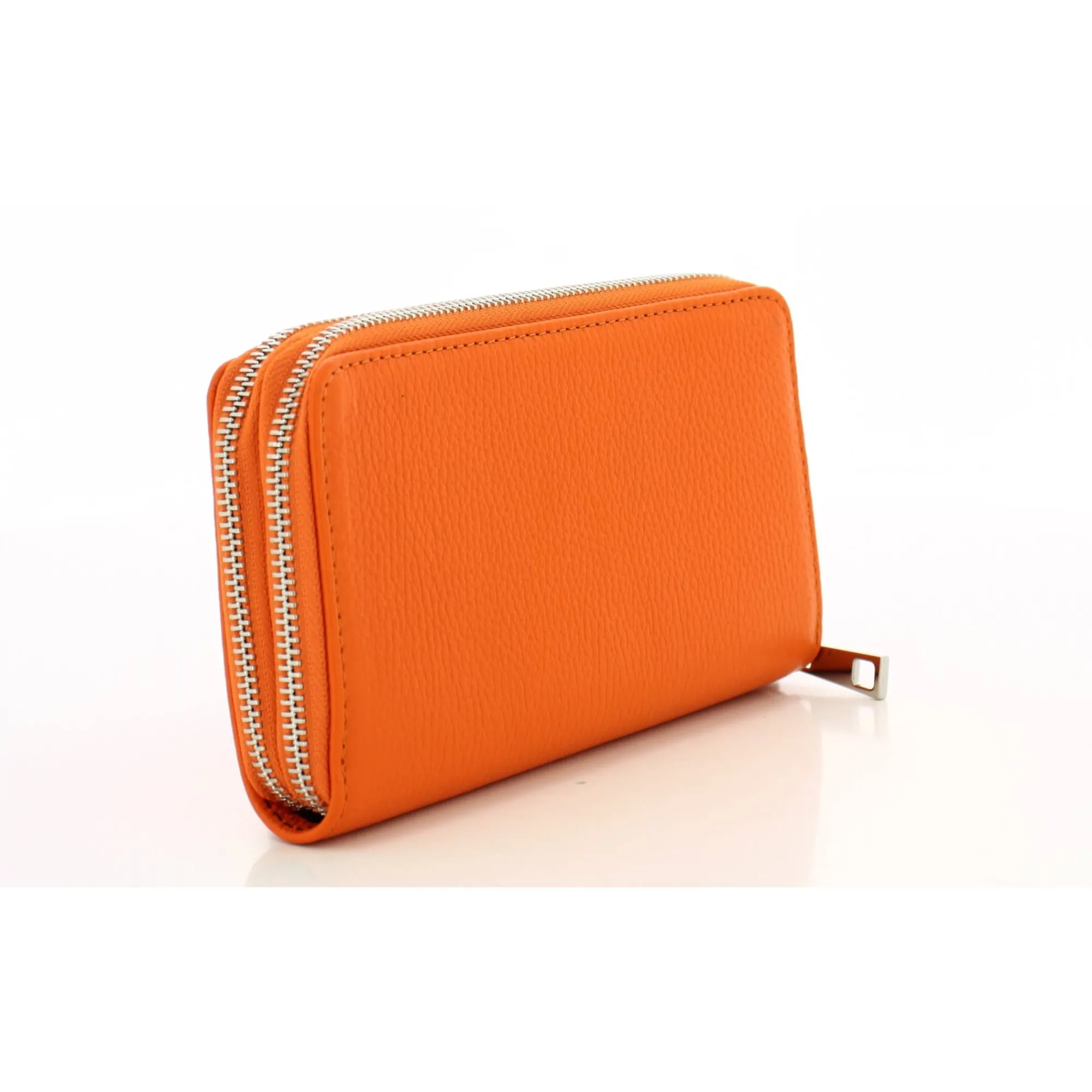 Marlon Firenze Portefeuilles Femme*Portefeuille zippe cuir double compartiment Orange