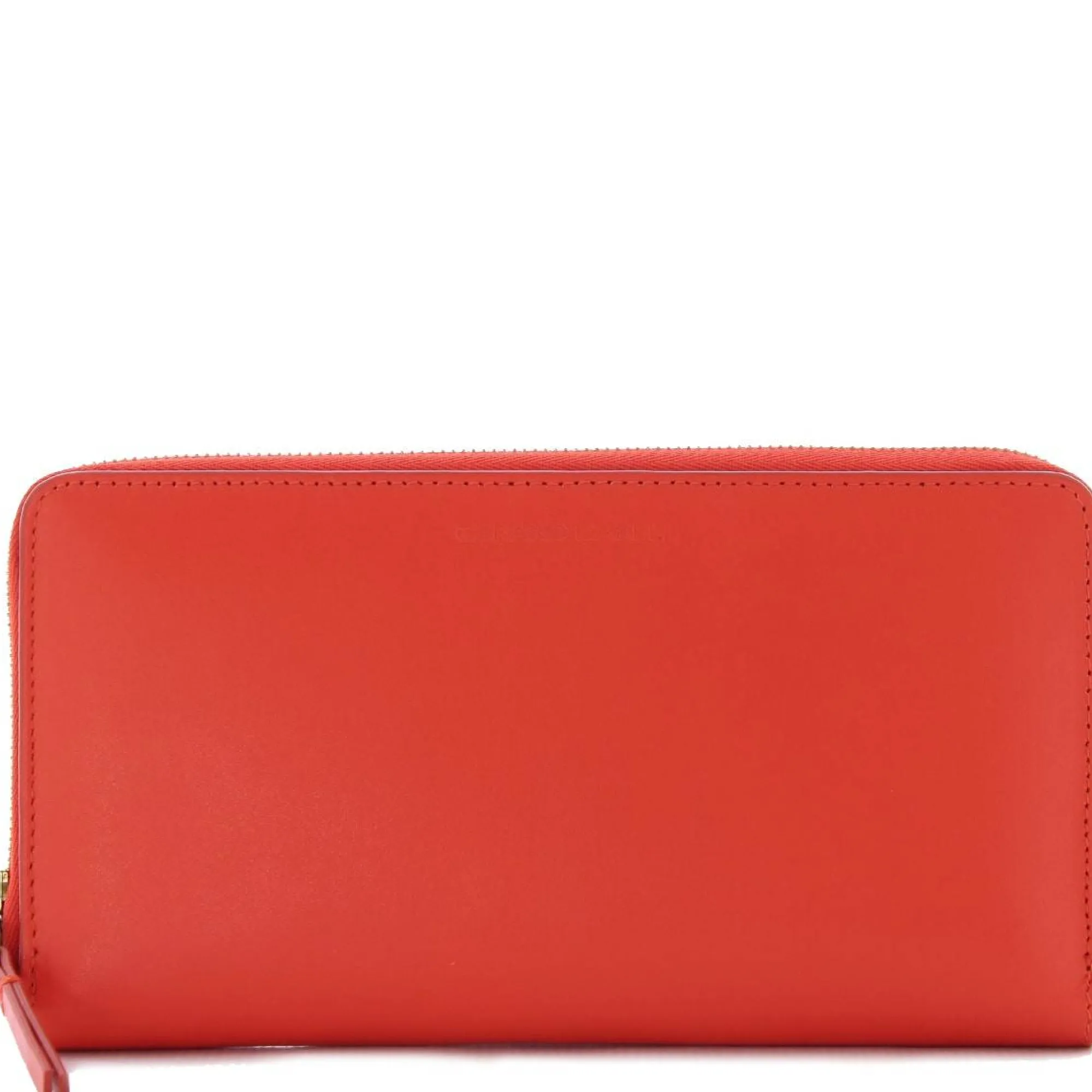 Gerard Darel Portefeuilles Femme*Portefeuille zippe cuir vachette lisse GD XL Rouge orangé