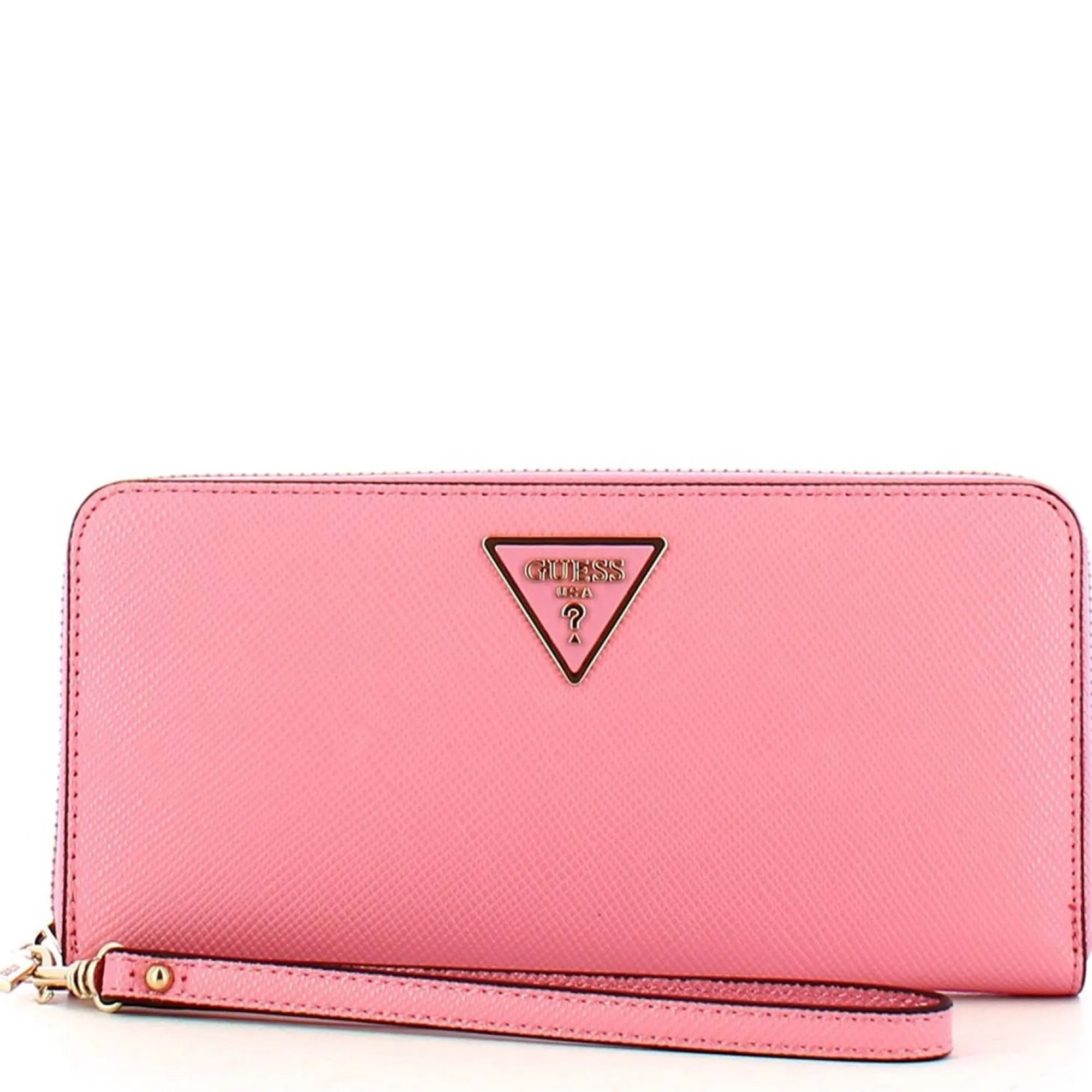 Guess Porte-Monnaie Femme*Portefeuille zippe Laurel saffiano Rose