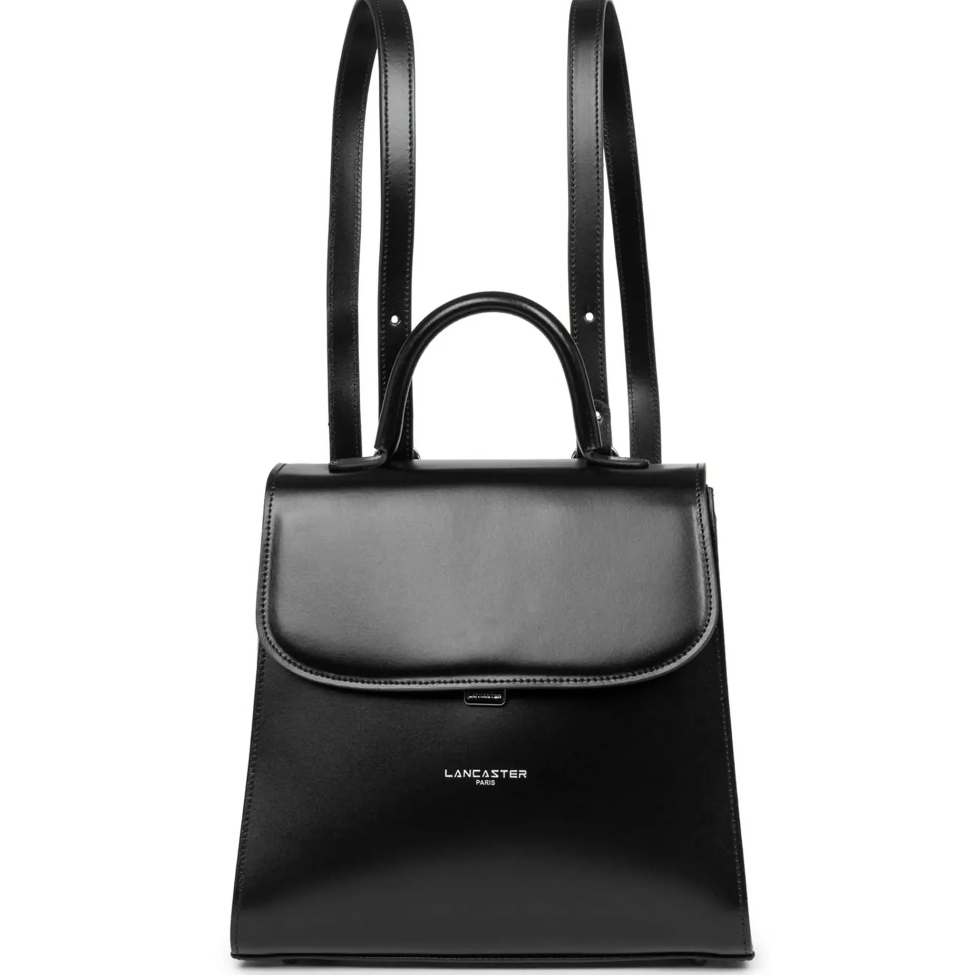 Lancaster Sacs À Dos Femme*Sac a dos a rabat avec fermoir Suave Even Noir
