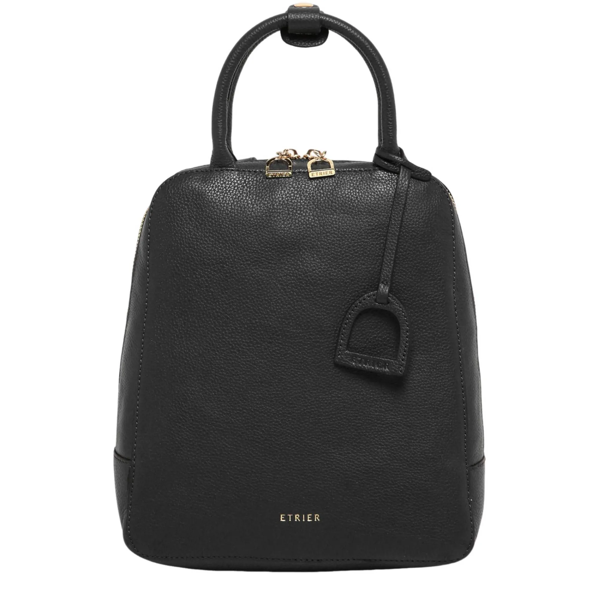 Etrier Sacs À Dos Femme*Sac a dos femme Tradition cuir graine Noir