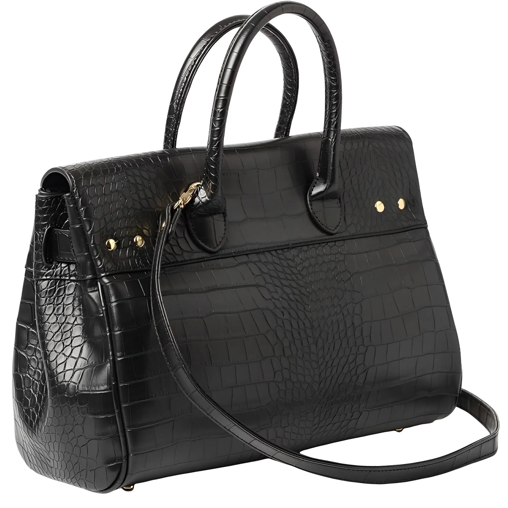 Mac Douglas Sacs À Main*Sac a main Pyla Meryl facon crocodile XS Noir