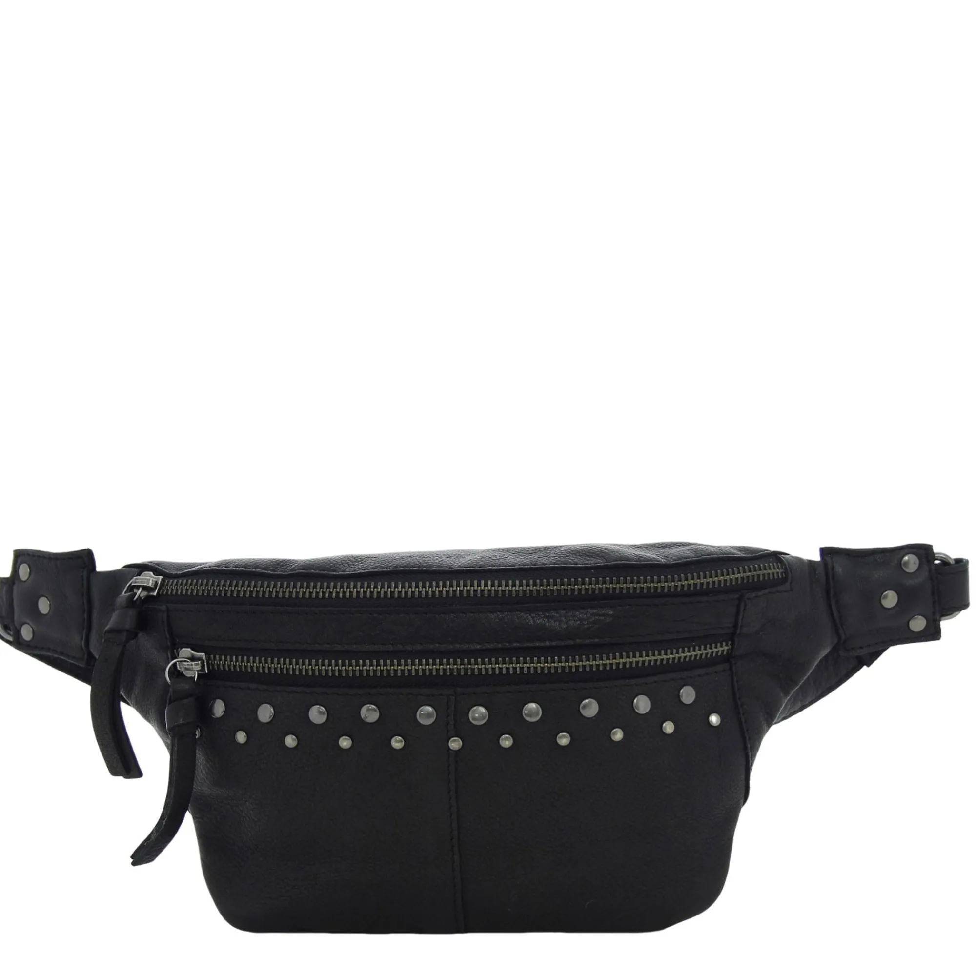 Pieces Sacs Banane Femme*Sac banane cloute Nadja a bandouliere Noir / Argent