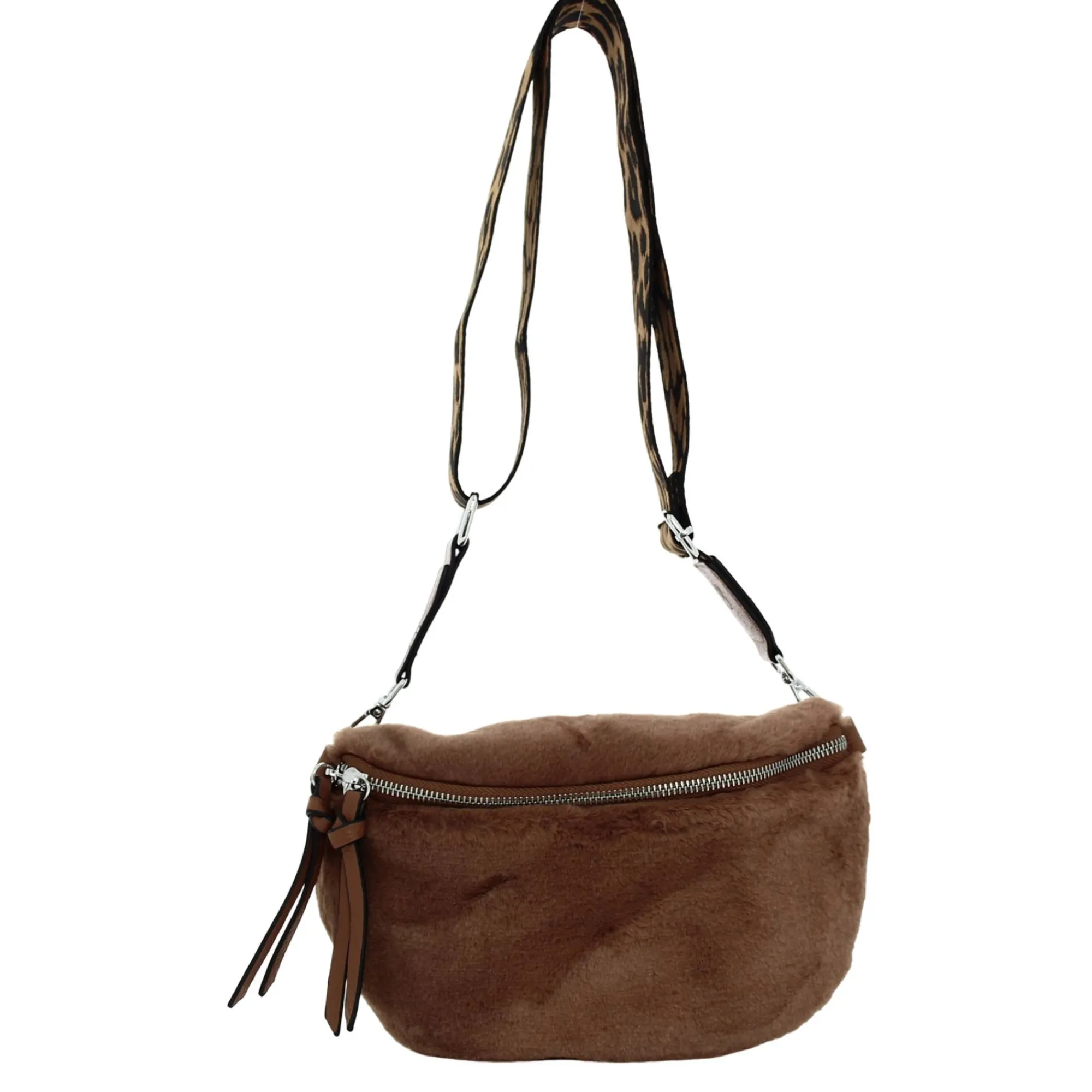 Mia & Joy Sacs Porté Épaule*Sac banane facon fourrure Braddie Camel