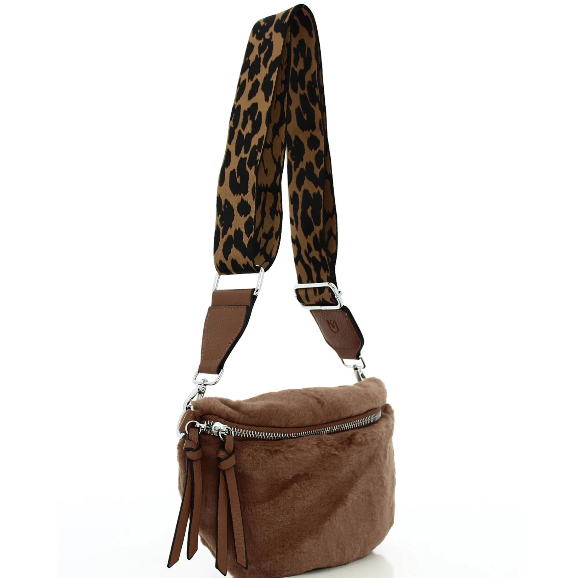 Mia & Joy Sacs Porté Épaule*Sac banane facon fourrure Braddie Camel