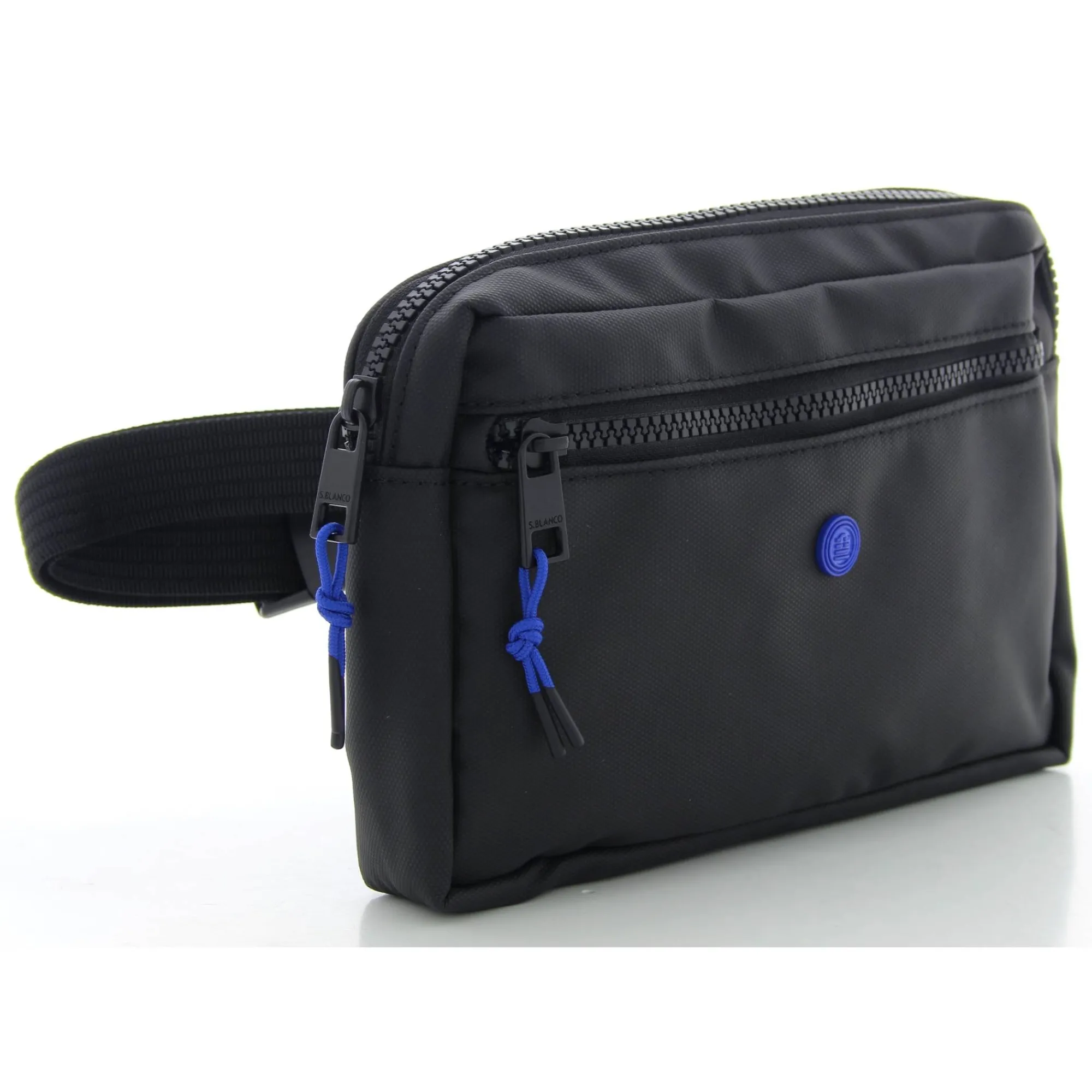 Serge Blanco Sacs Banane*Sac banane zippe Downtown en textile Noir